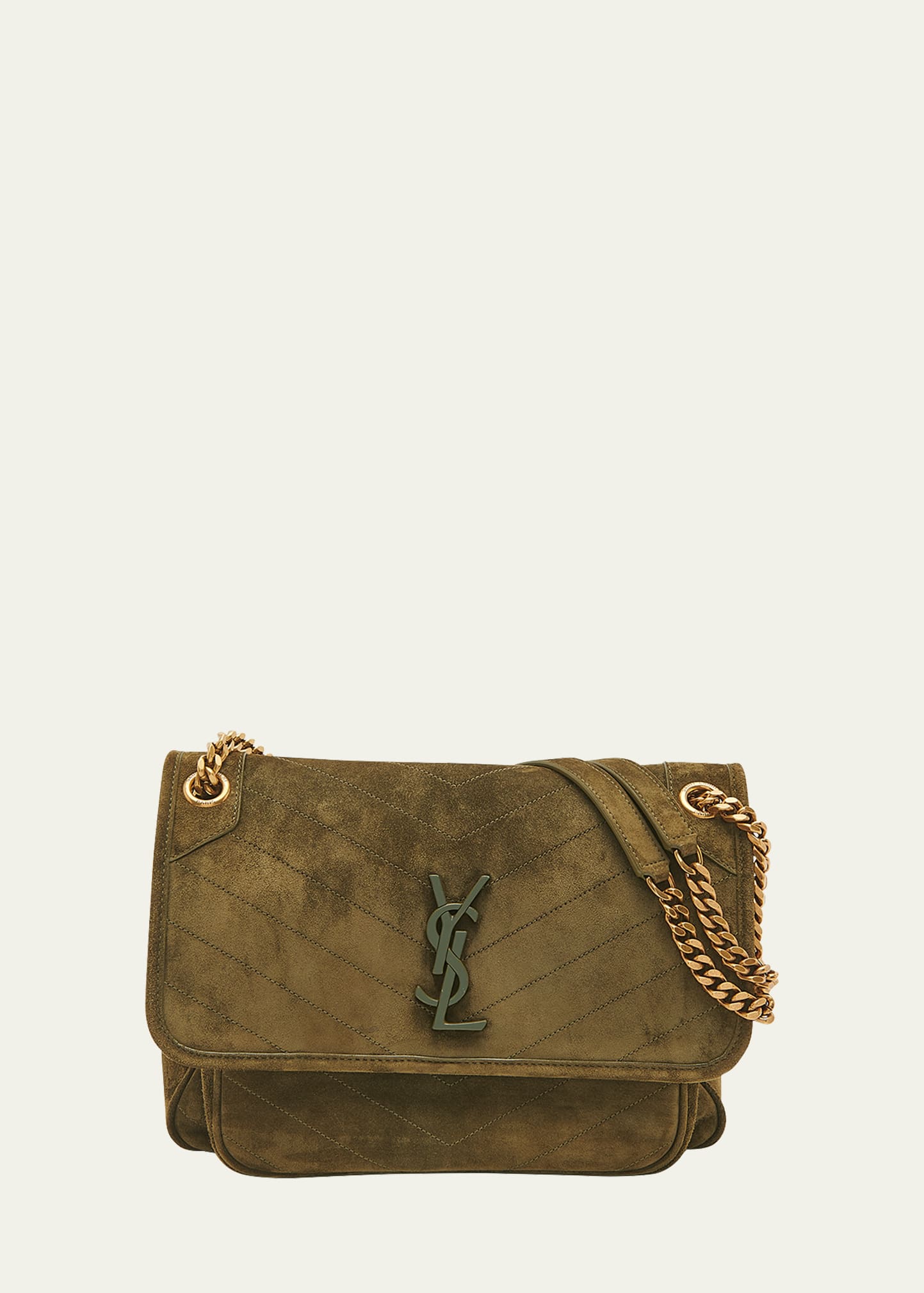 Saint Laurent Ysl Bag Mng Niki M In Green