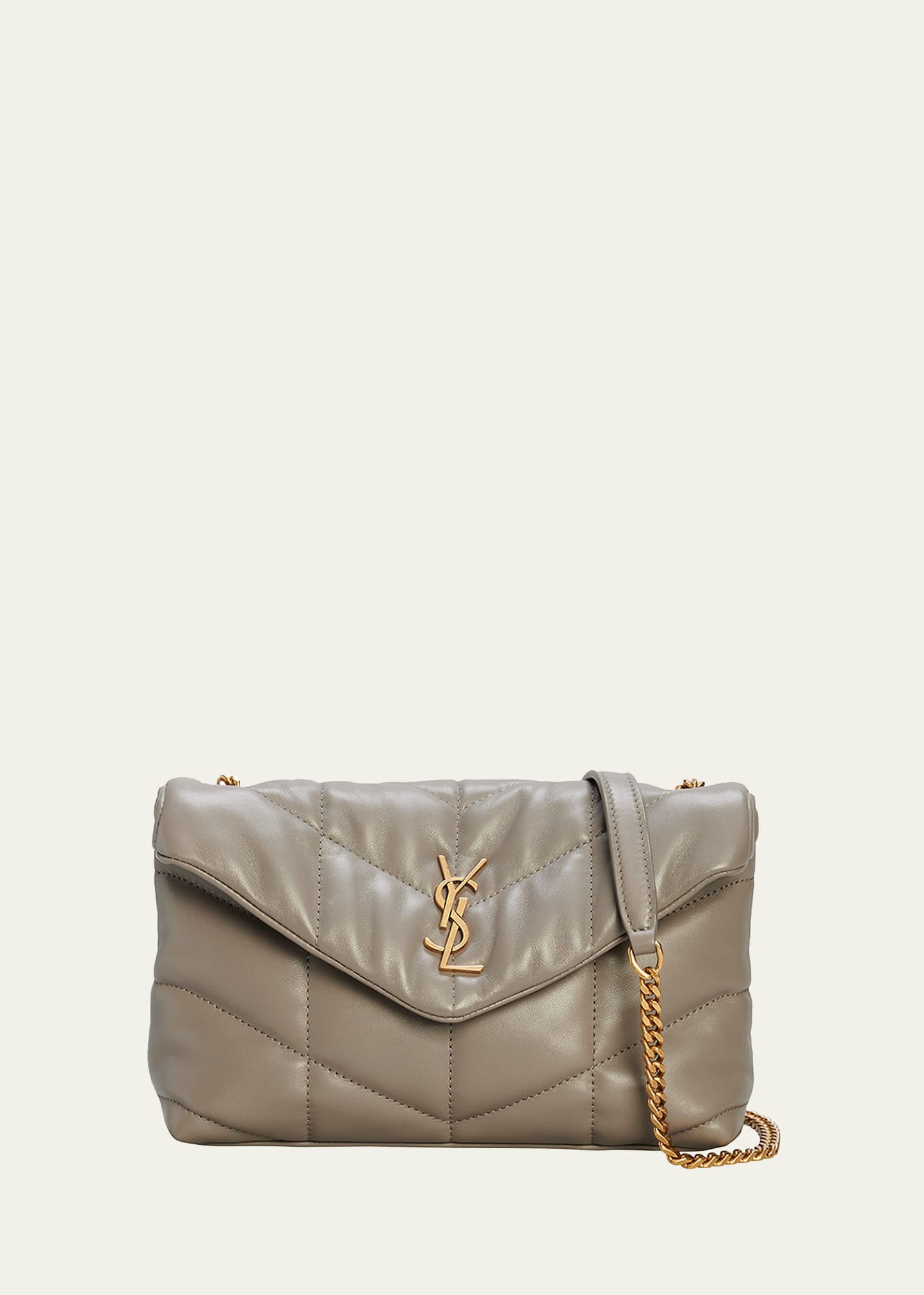 Saint Laurent Women's Sunset Small Chain Bag in Smooth Leather - Jaune Pale