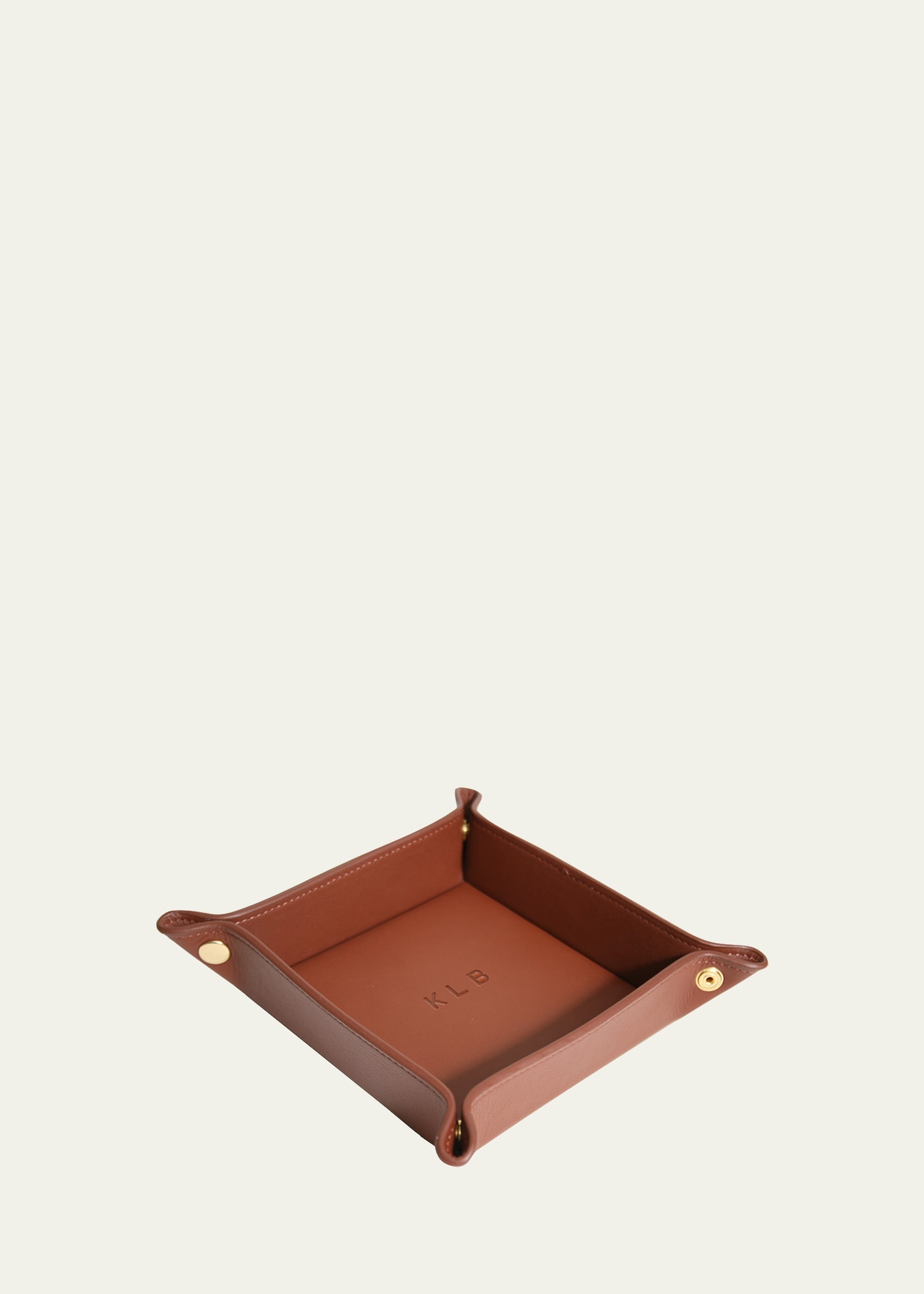 Royce New York Catchall Valet Tray In Brown
