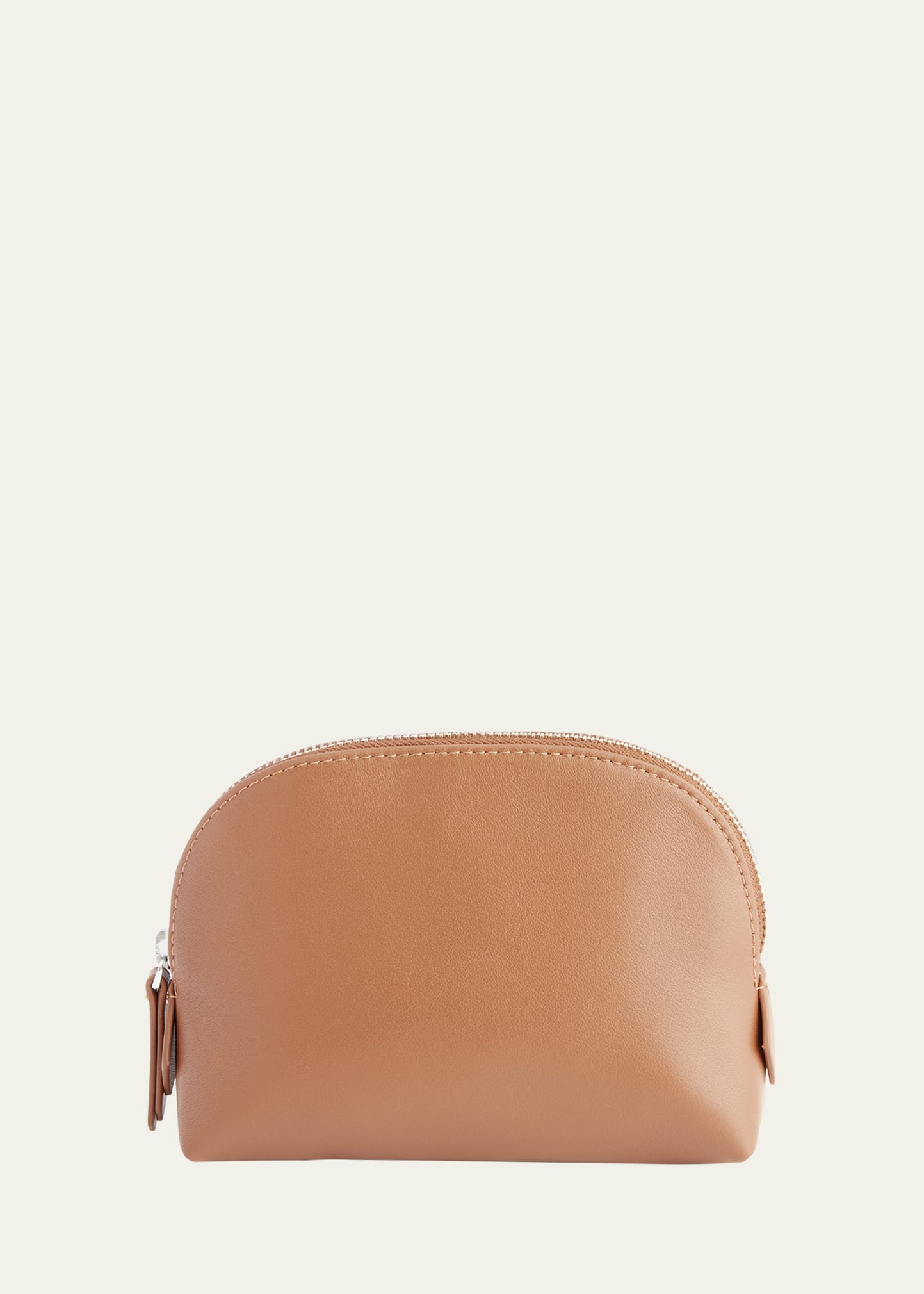 Shop Royce New York Compact Cosmetic Bag In Tan