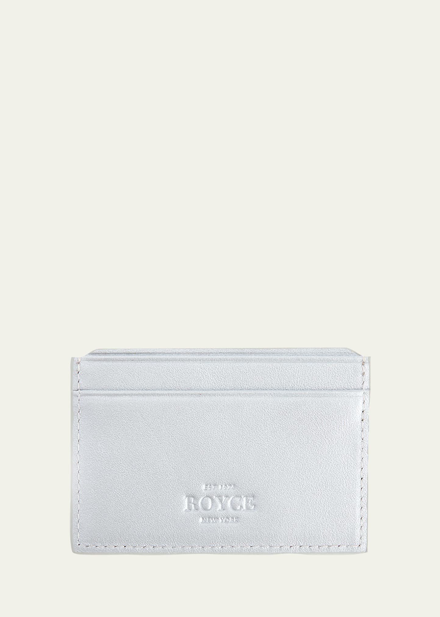 Shop Royce New York Rfid Blocking Credit Card Case In Silver