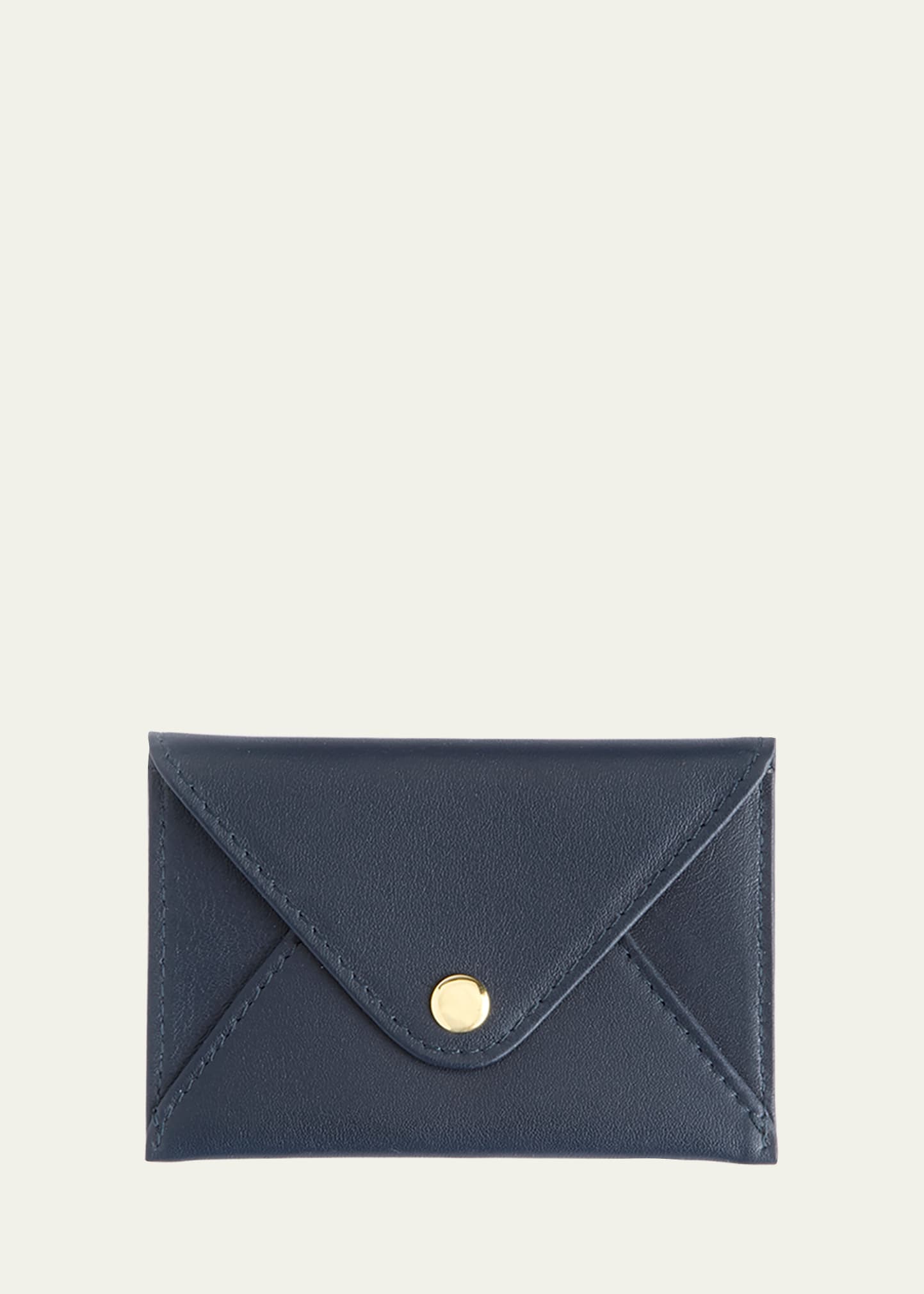 Shop Royce New York Envelope Style Business Card Holder In Navy Blue