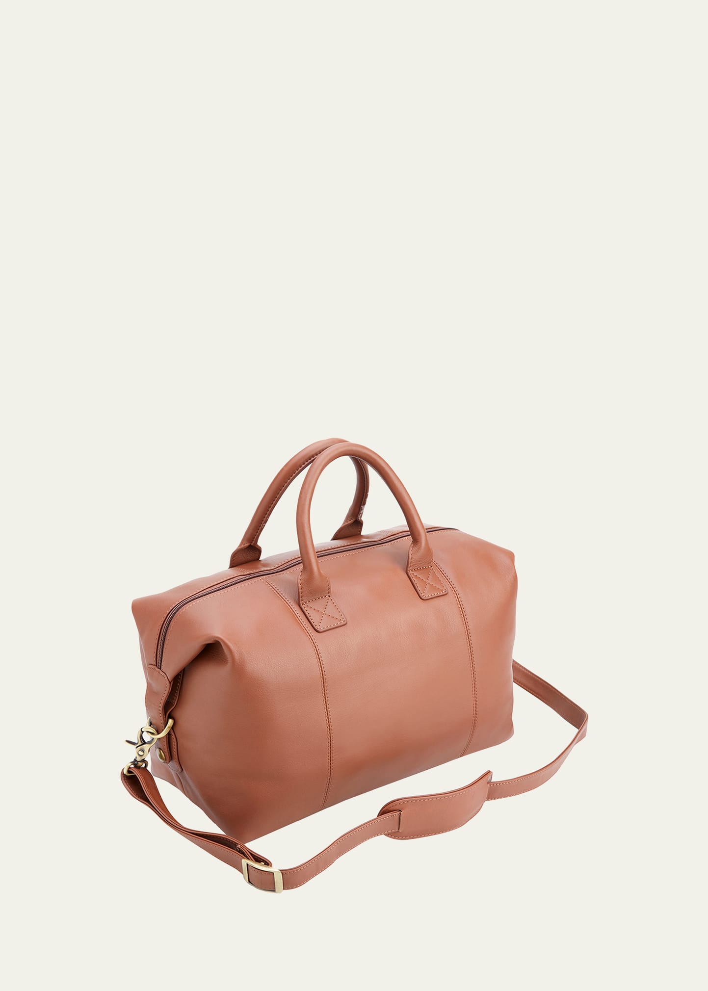 Royce New York Executive Overnight Duffel Bag In Tan