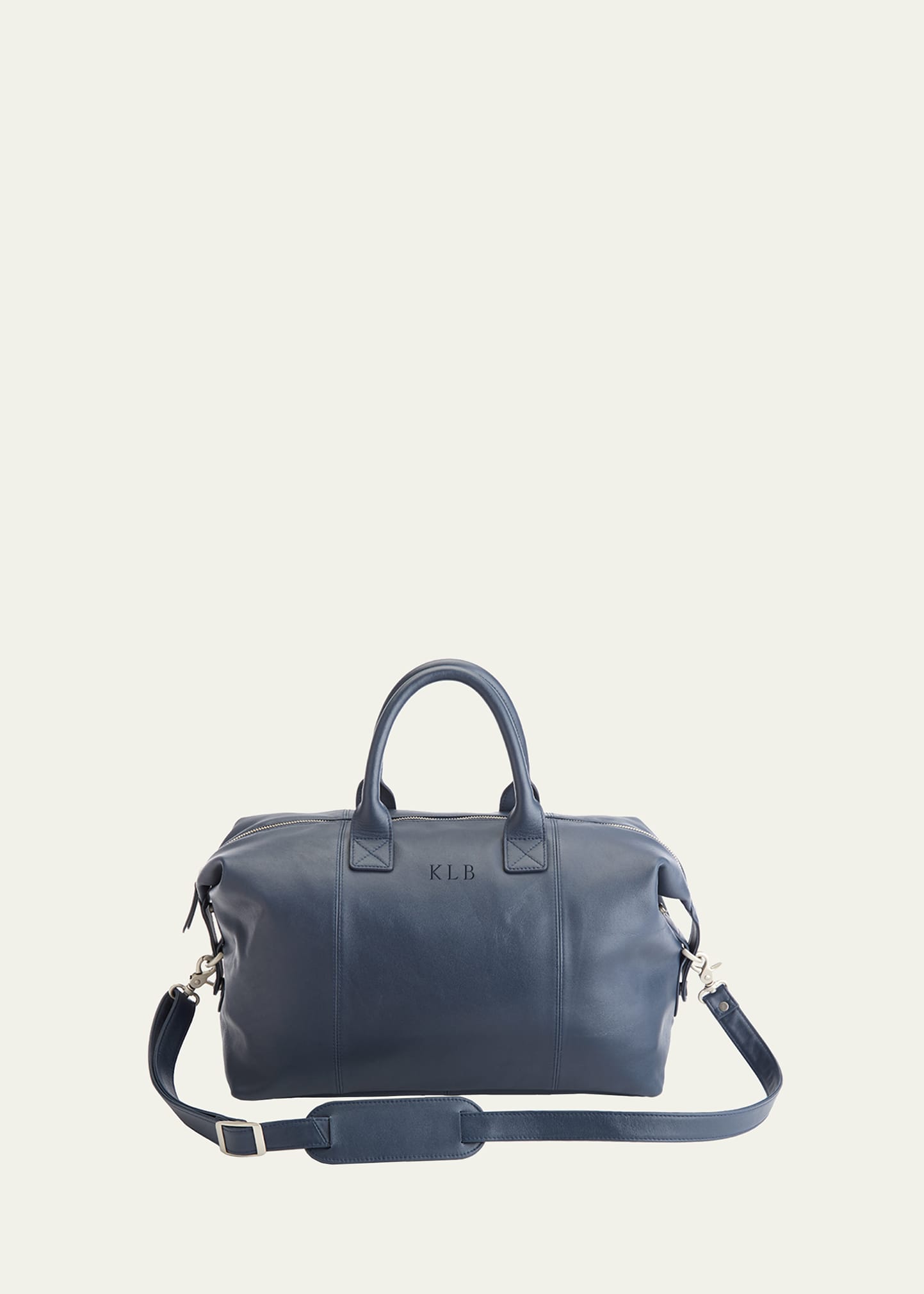 Royce New York Executive Overnight Duffel Bag In Navy Navy Blue