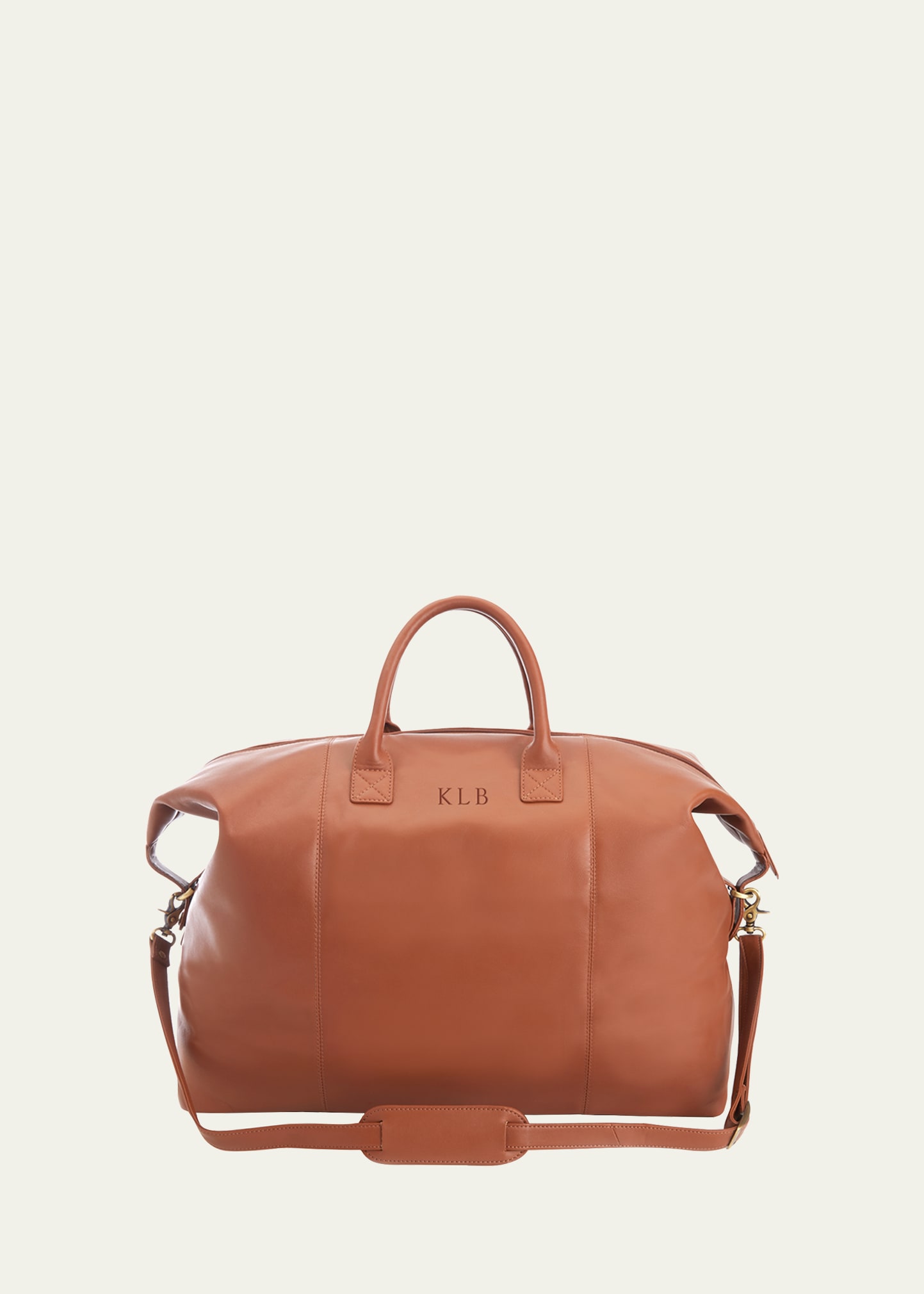 Shop Royce New York Executive Weekender Duffel Bag In Tan