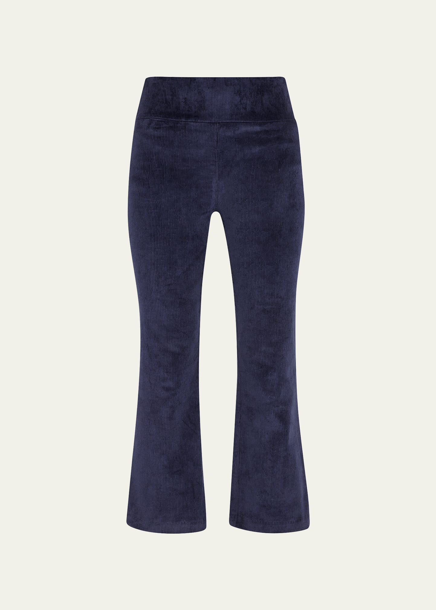 Sprwmn Cropped Flare Corduroy Leggings In Navy ModeSens