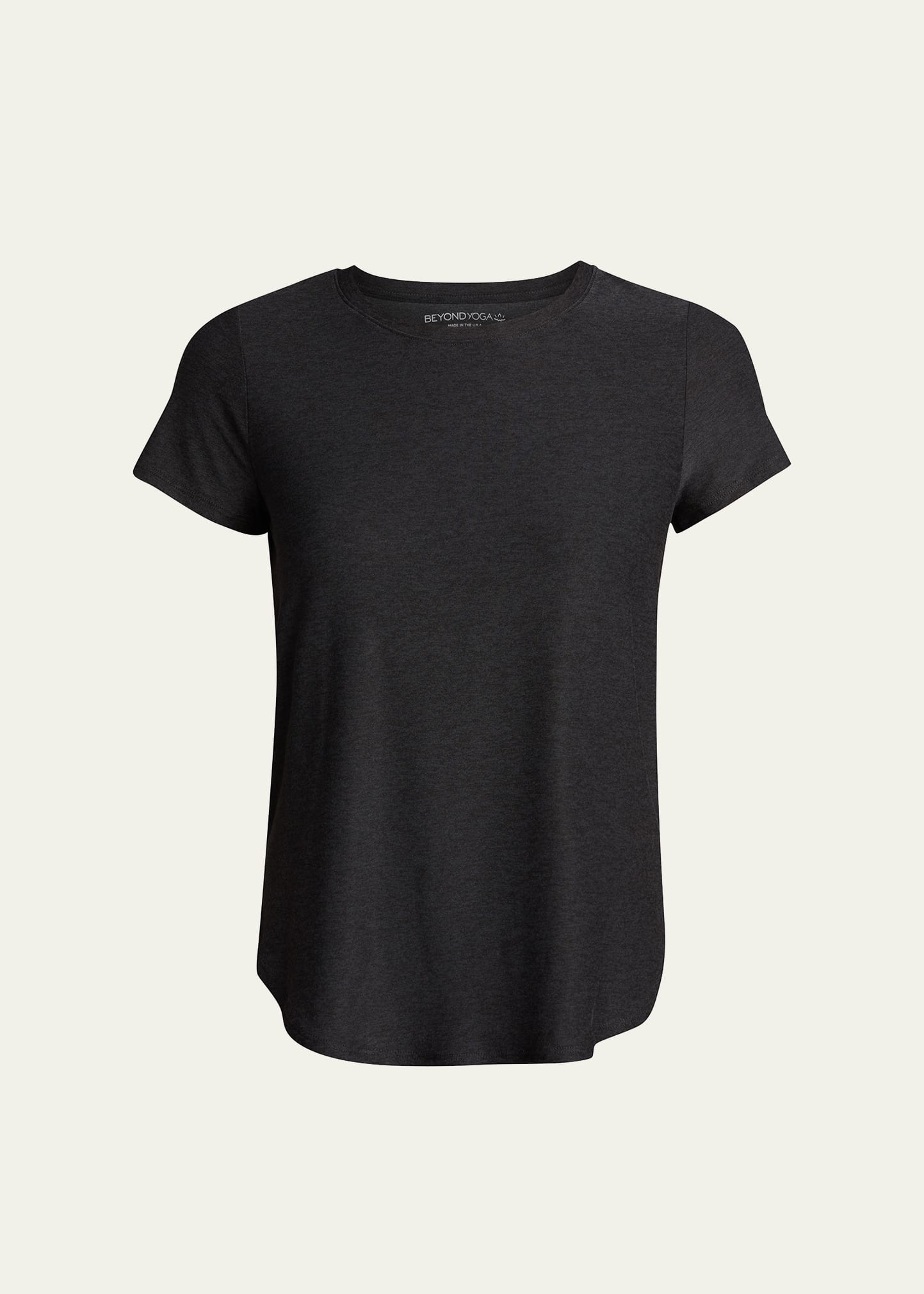 Beyond Yoga Featherweight On The Down Low Tee In Darkest Night