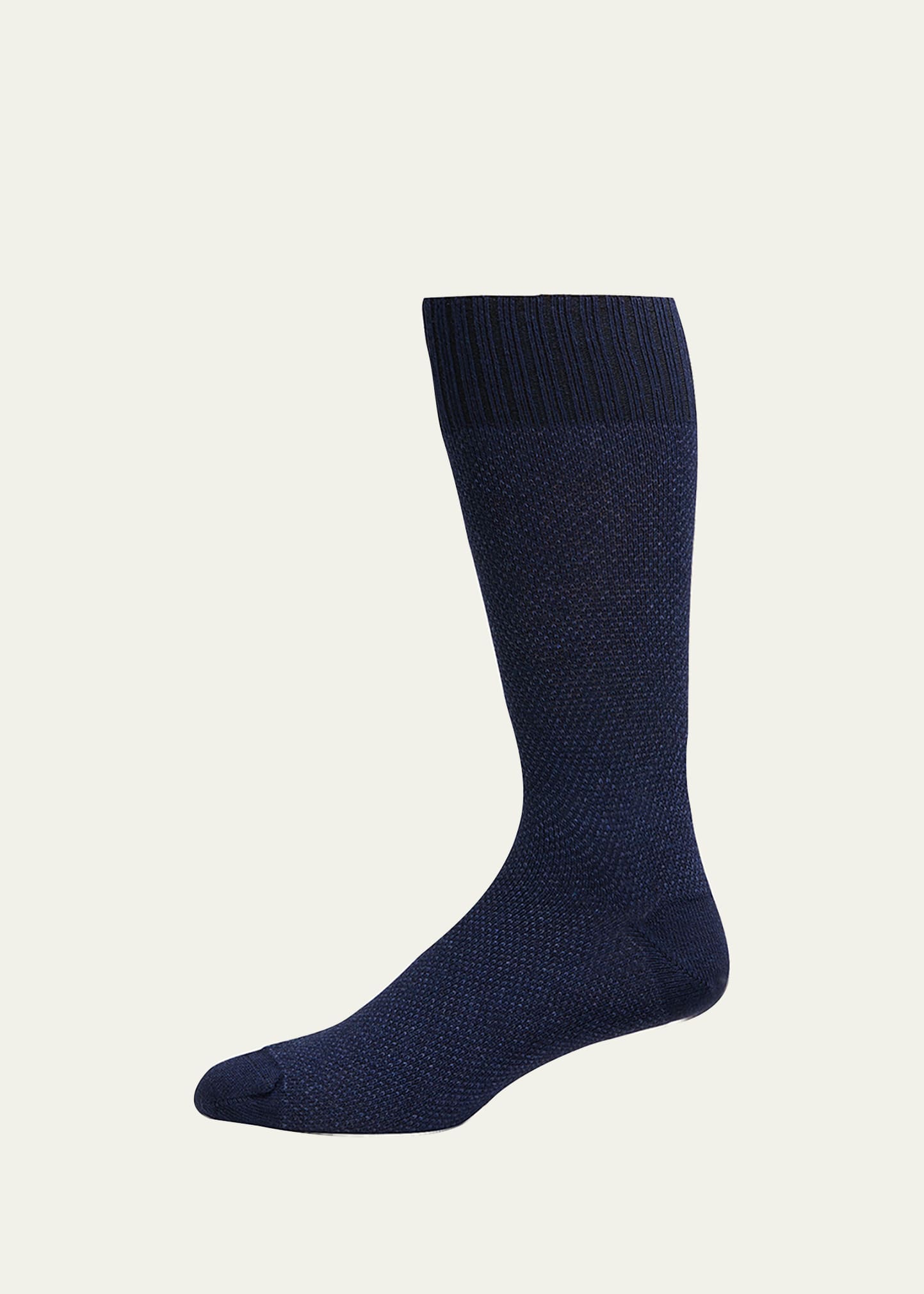 Sozzi Calze Men's Cashmere-blend Mid-calf Socks In Blue