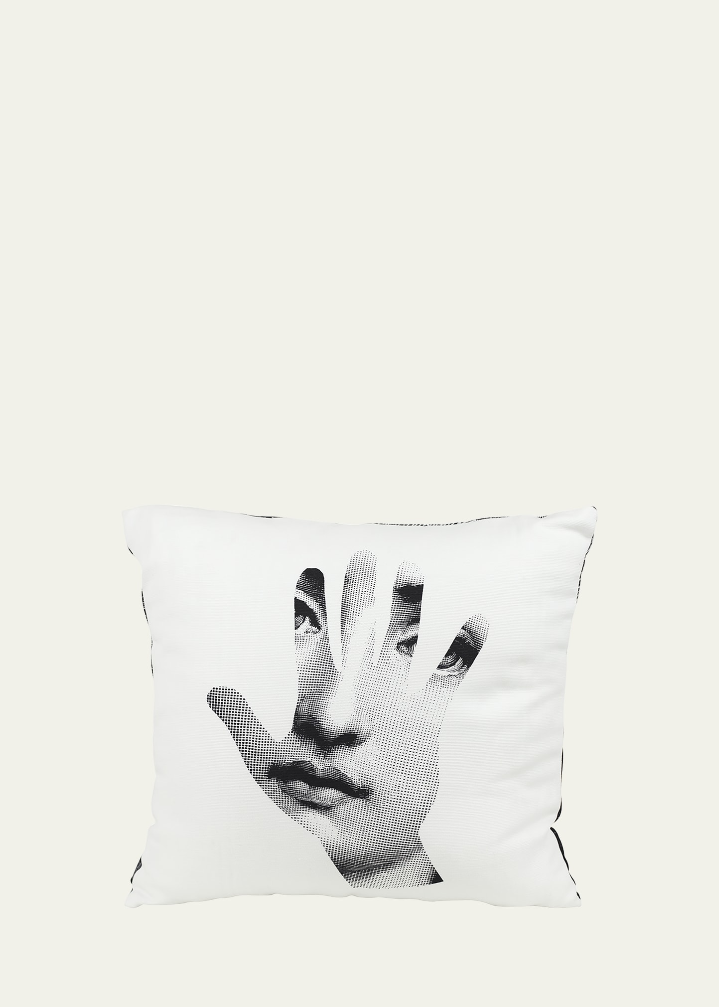 Shop Fornasetti Cushion Mano In Multi