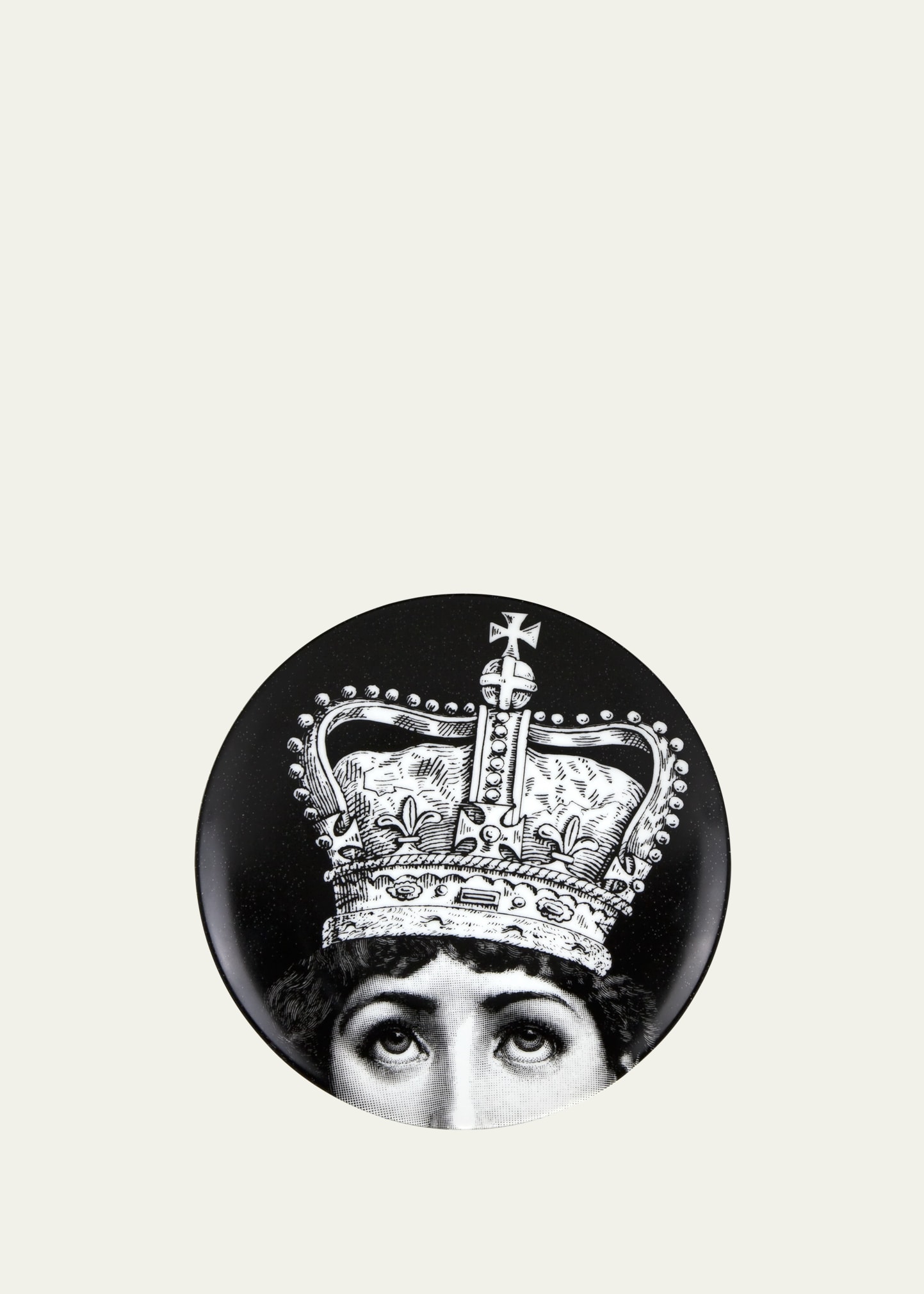 FORNASETTI TEMA E VARIAZIONI N. 369 CORONATION CROWN WALL PLATE