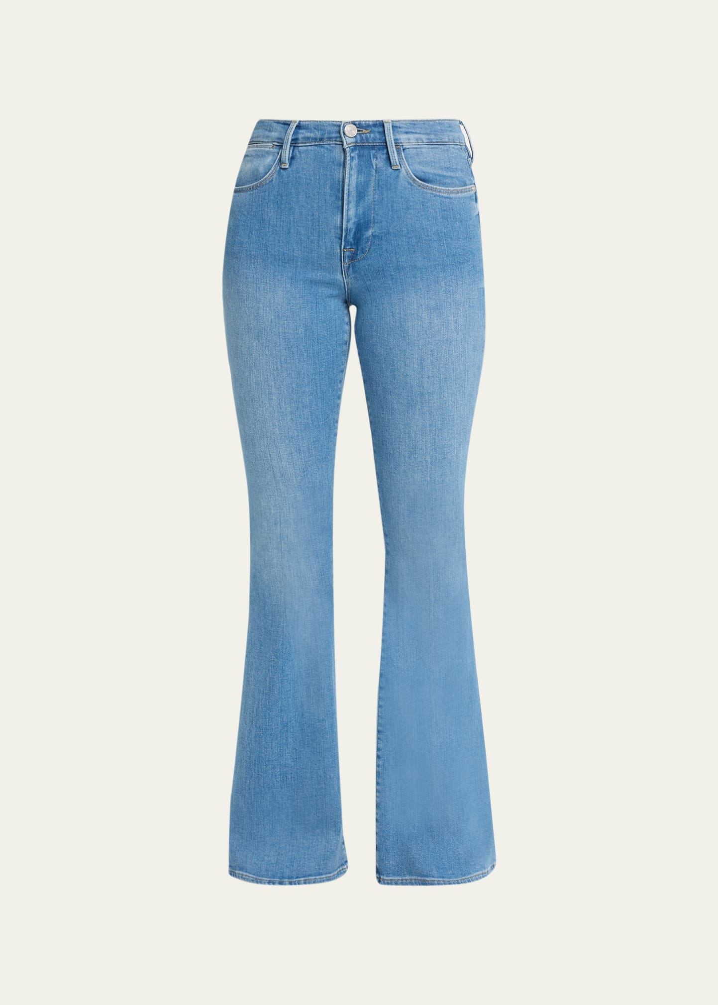 FRAME Le Garcon Cuffed Straight-Leg Cropped Denim Jeans