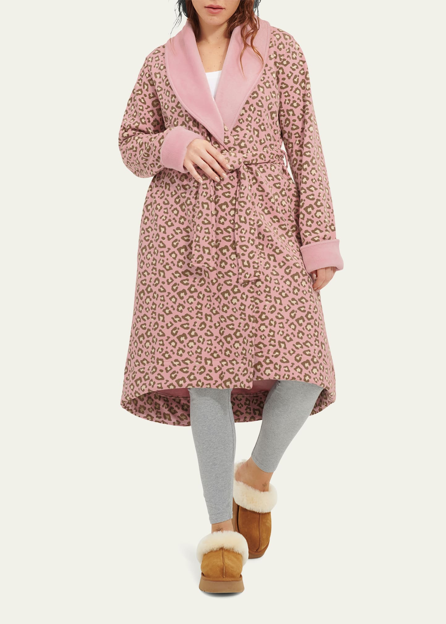 Ugg Duffield Ii Fleece Robe In Pink