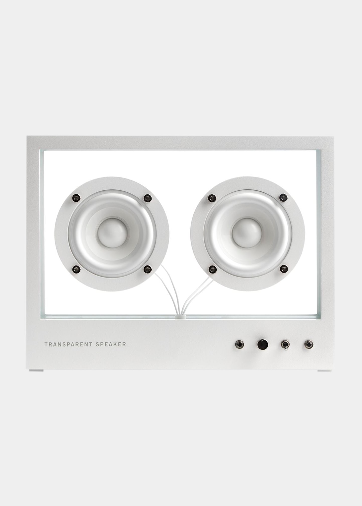 Transparent Sound Small Transparent Speaker, White
