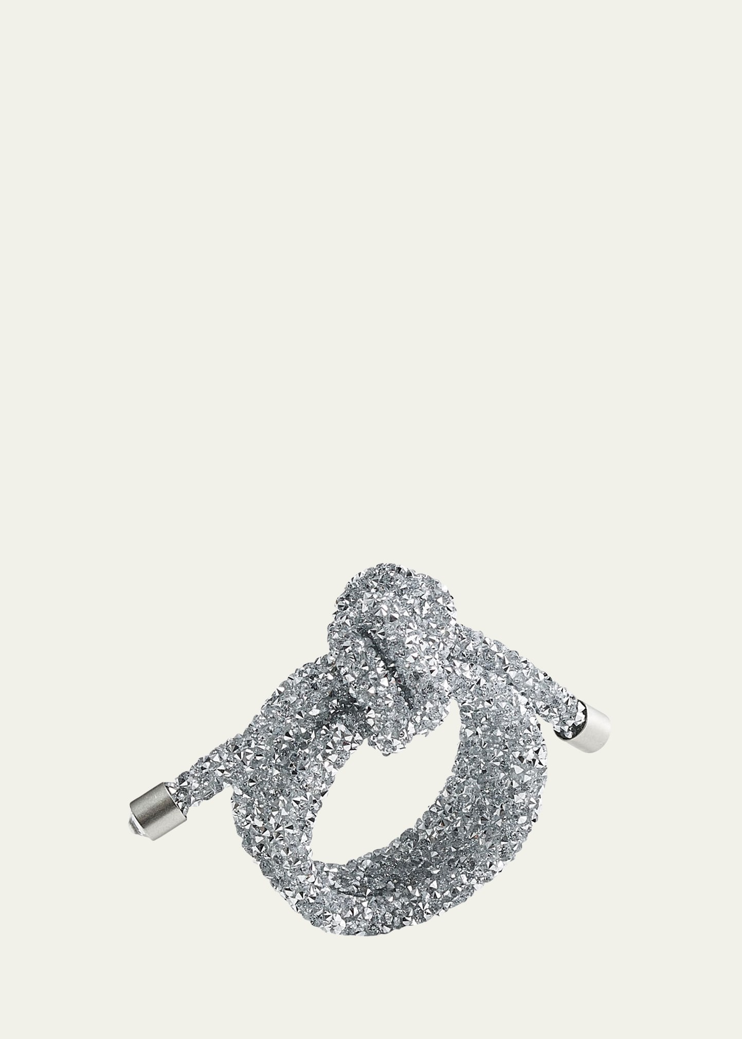 Glam Knot Napkin Ring, Silver