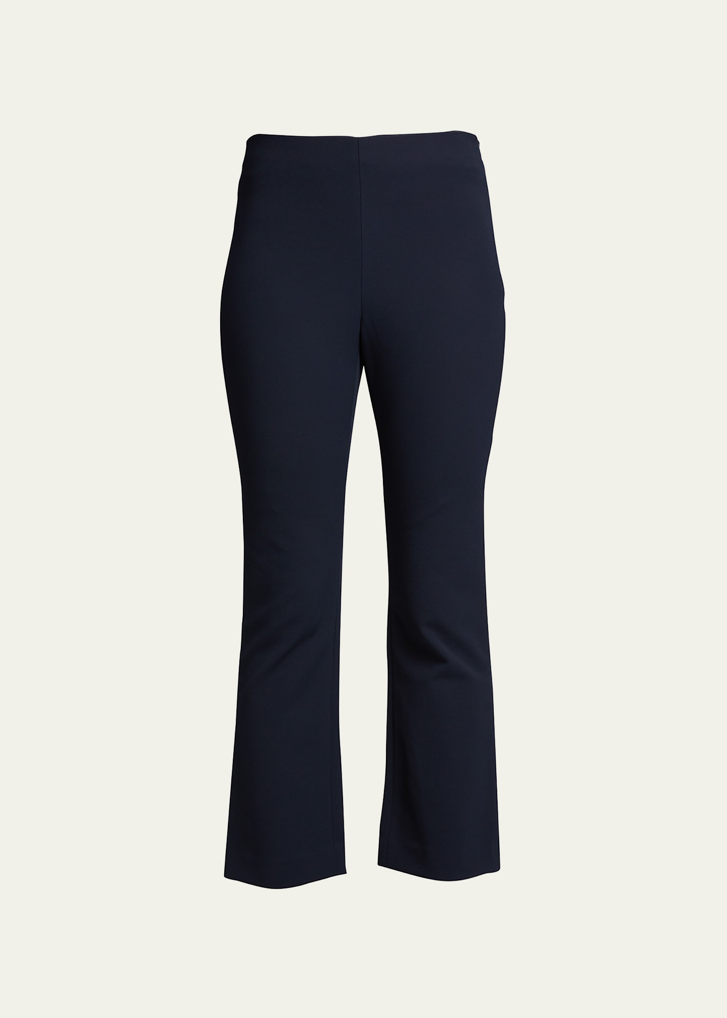 Shop Vince Crop Flare Stretch Pants In Black