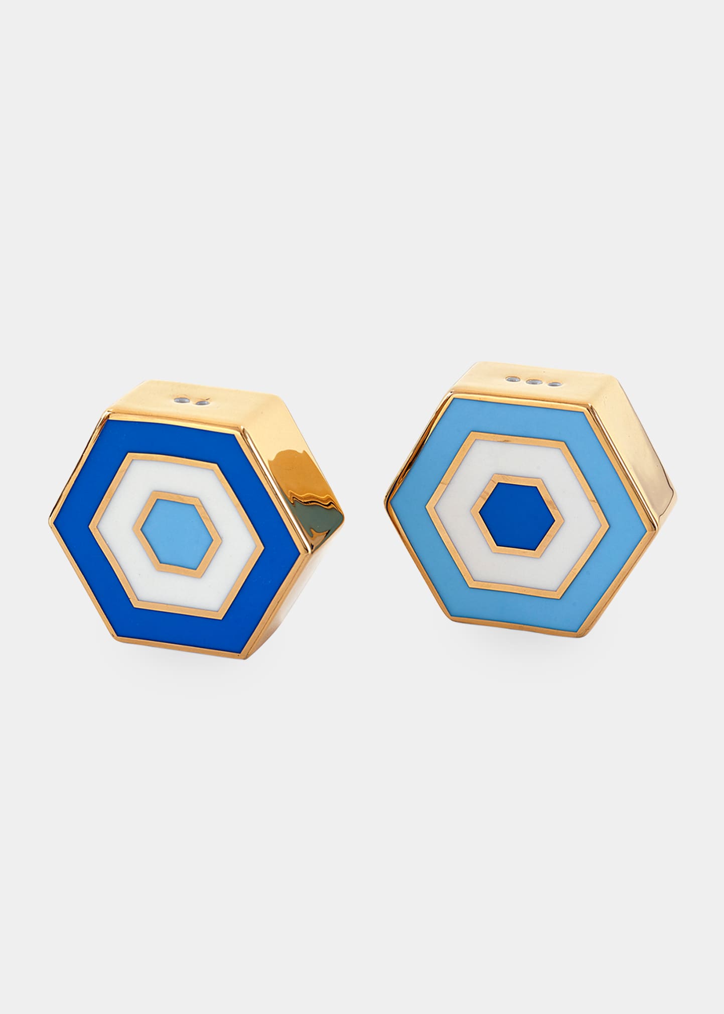 Jonathan Adler Newport Salt And Pepper Set In Blue