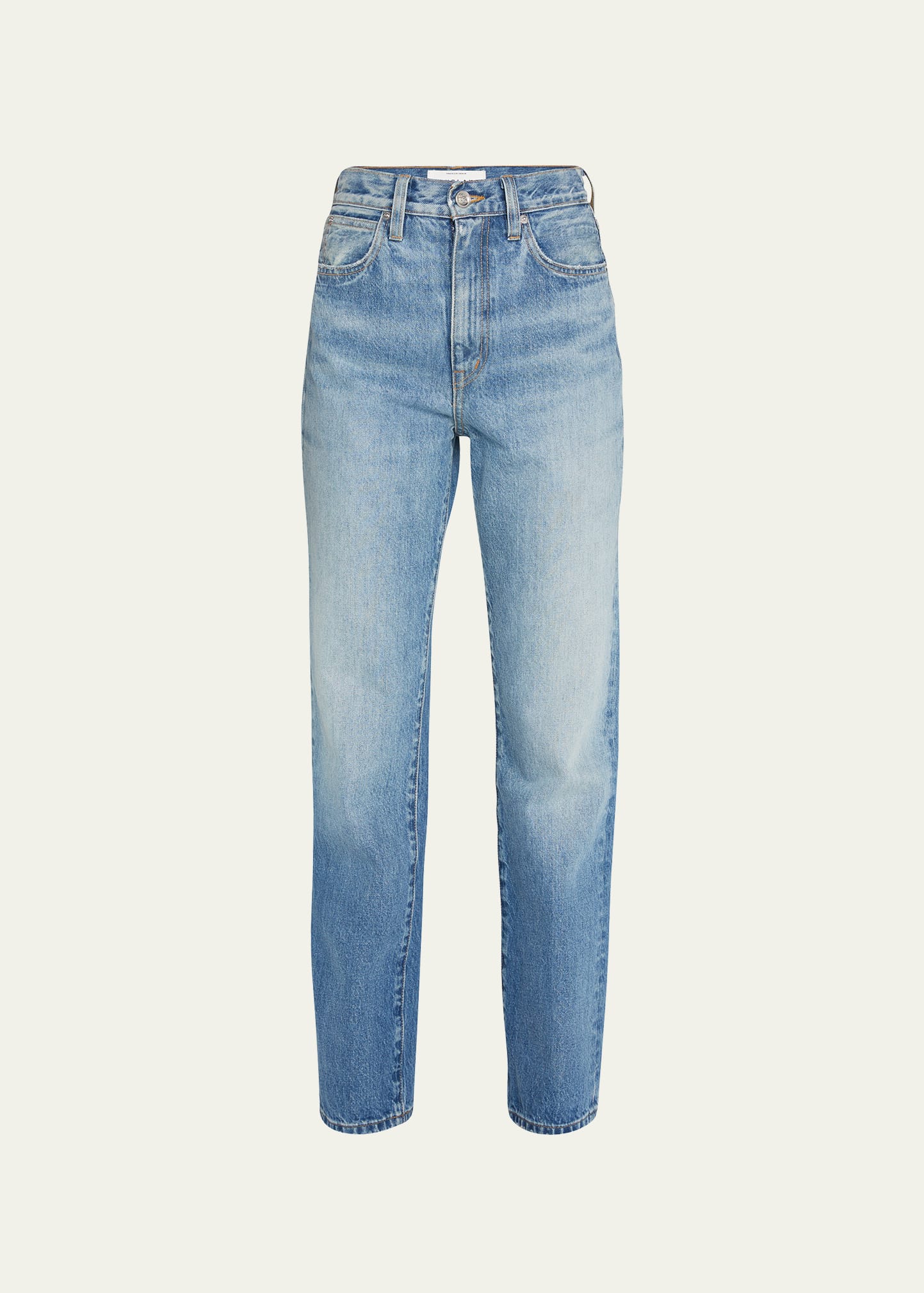 Slvrlake Sophie Ripped Mid Rise Straight Leg Jeans In Playing Wi