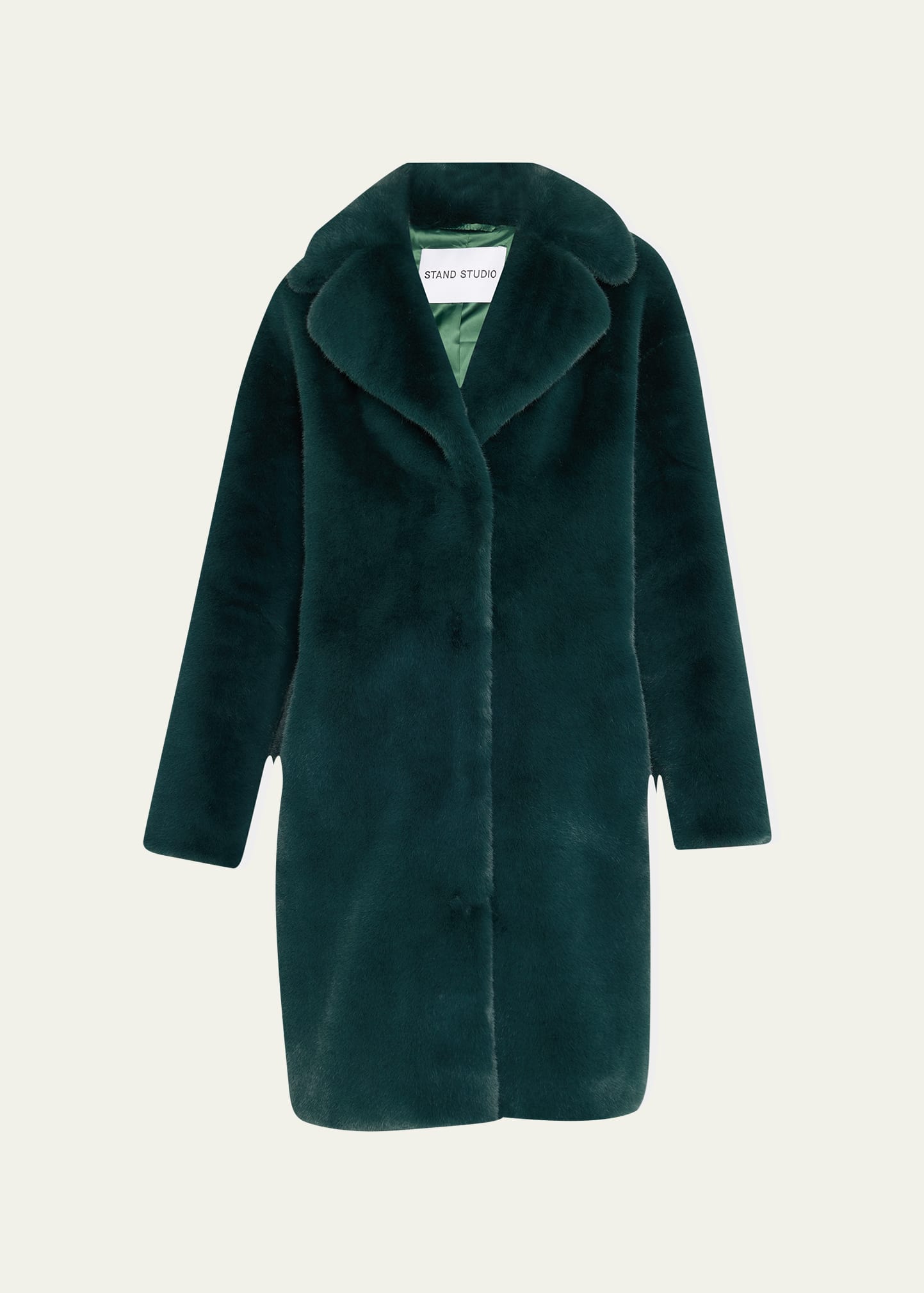 Stand Studio Camille Faux-Fur Cocoon Coat