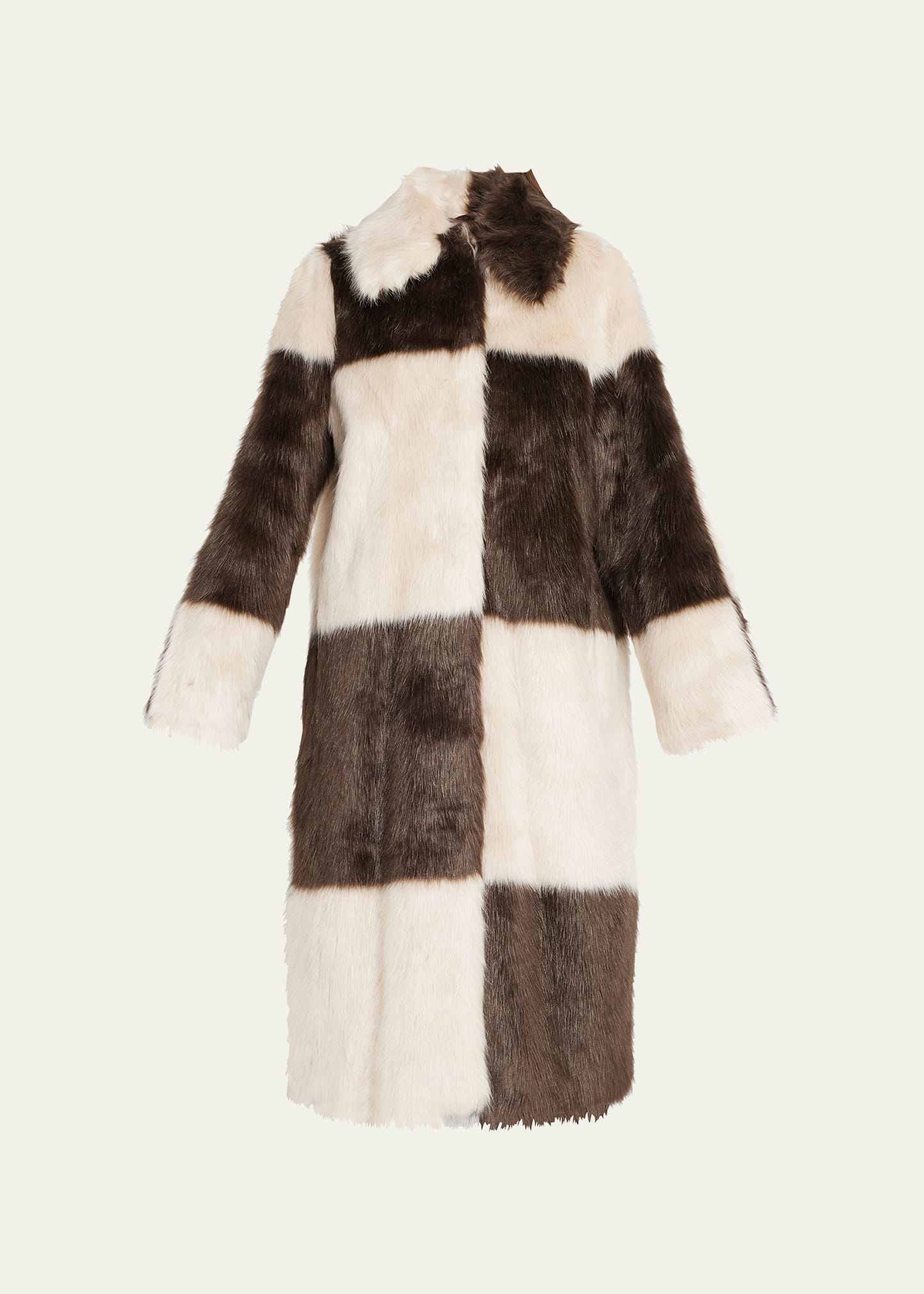 Nino Faux Fur Check Coat