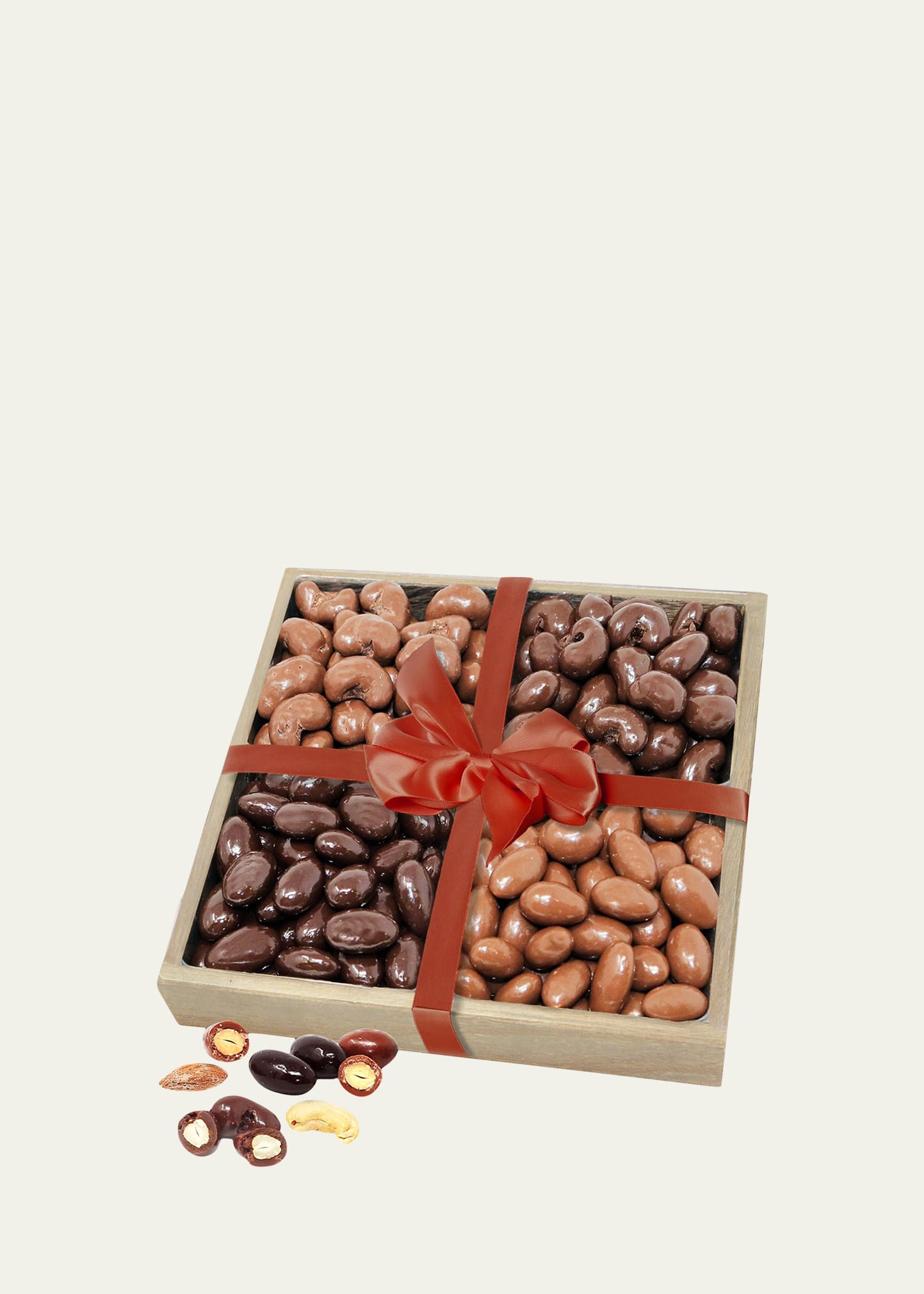 Belgian Chocolate Covered Almond and Cashew Tray