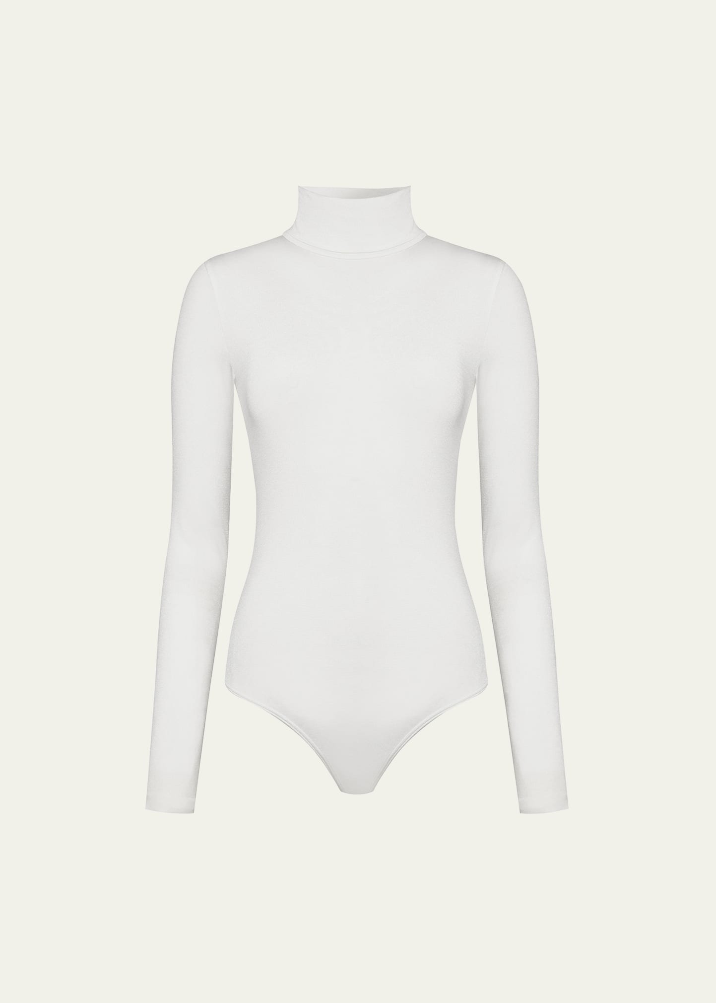 Wolford Colorado High-neck Bodysuit In Ecru