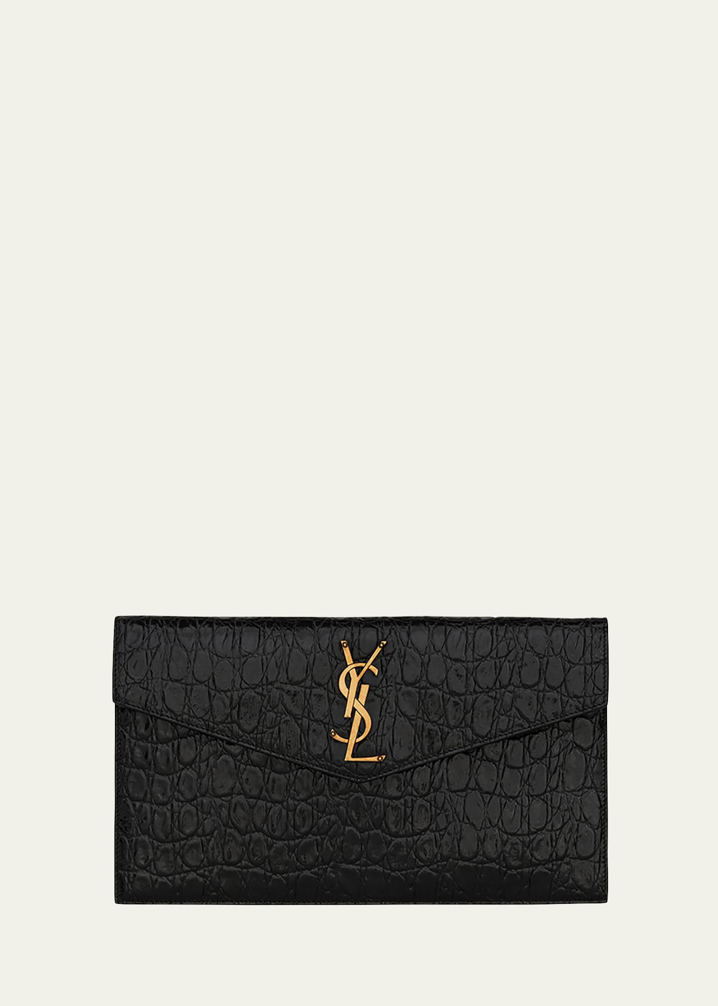 Saint Laurent, Bags, Saint Laurent Medium Uptown Pouch In Crema