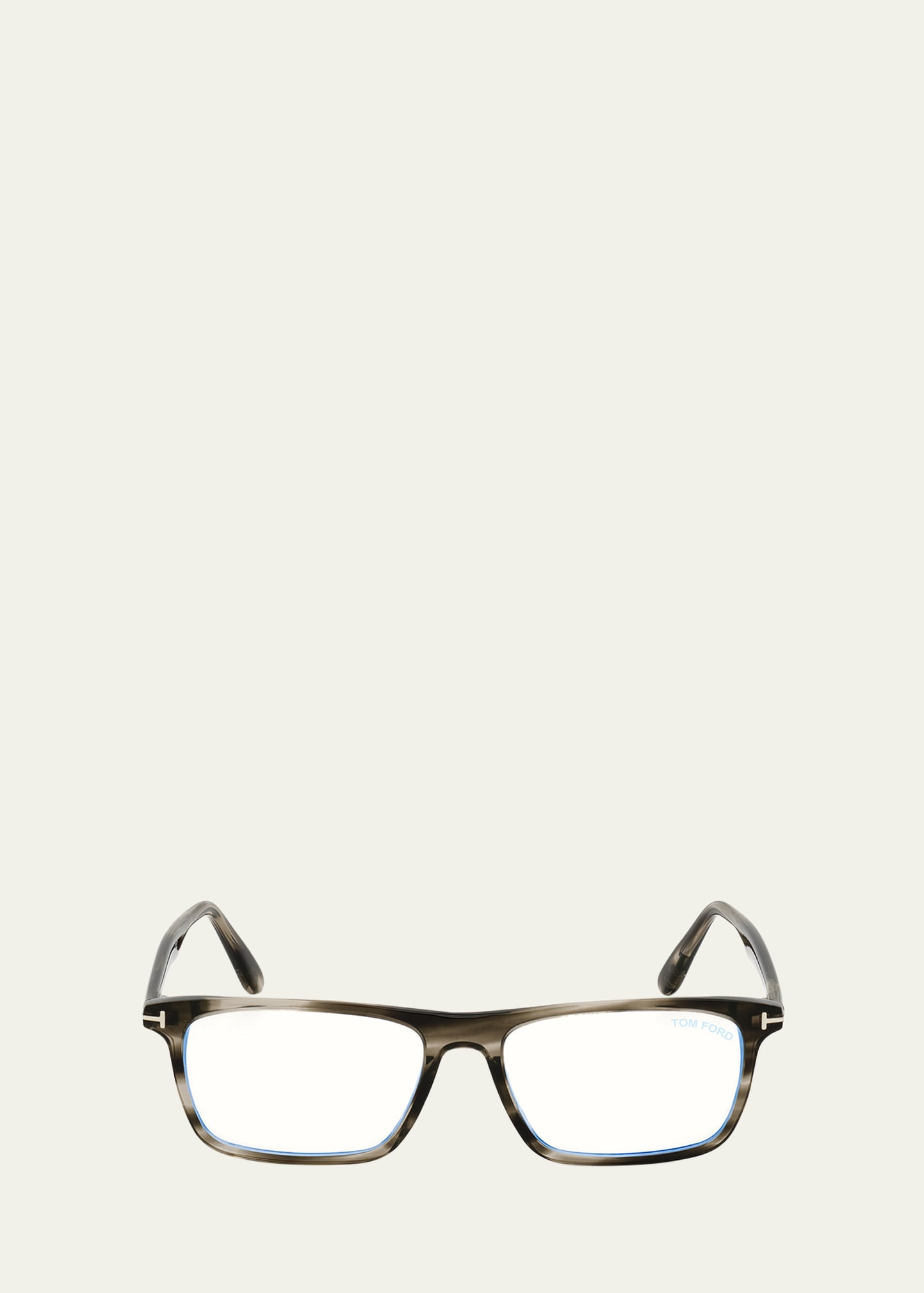 Tom Ford Men's Ft5681-bm56 Blue Light Blocking Optical Glasses In Brown