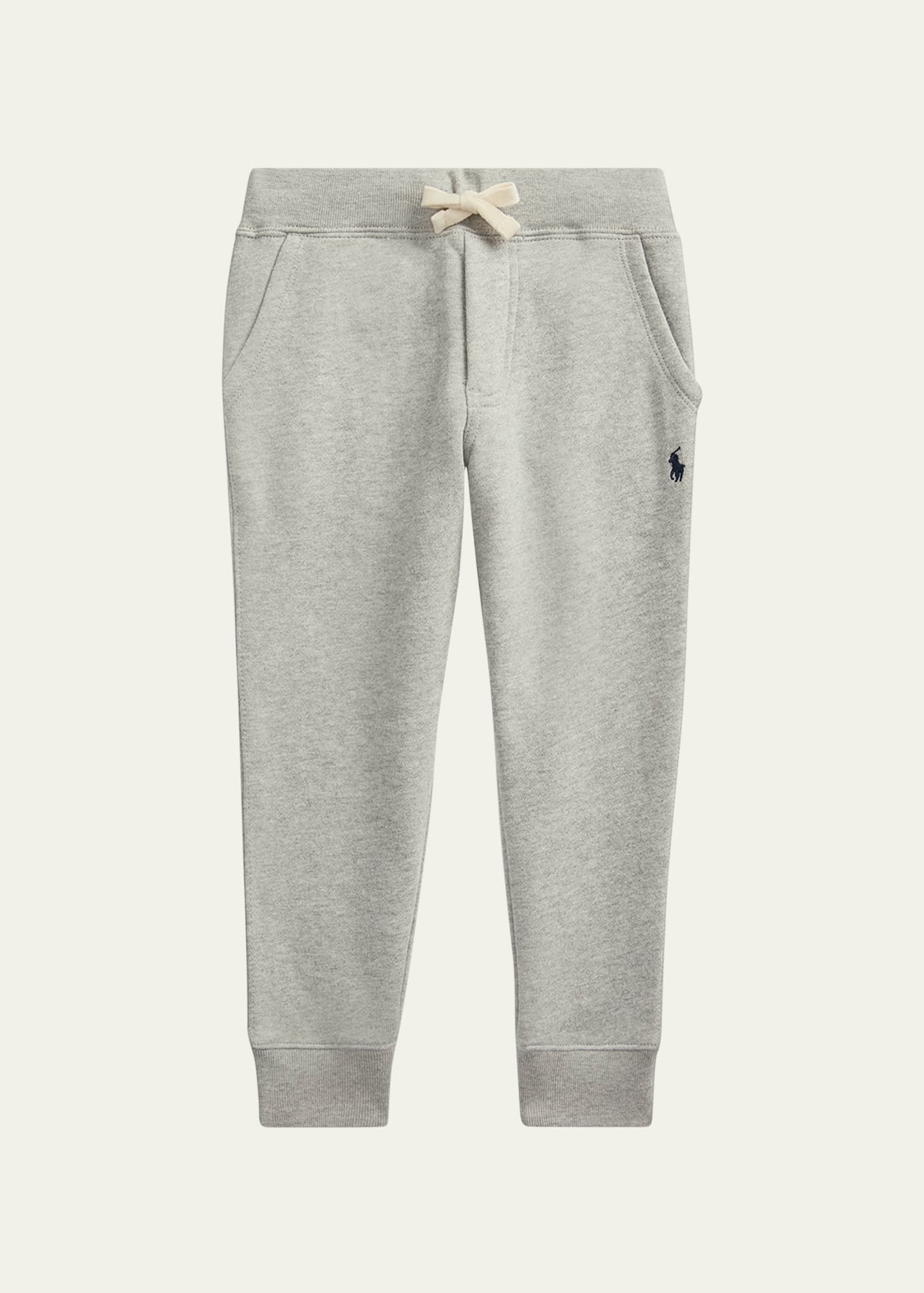 Polo Ralph Lauren Boy's Fleece Jogger Pants In Gray