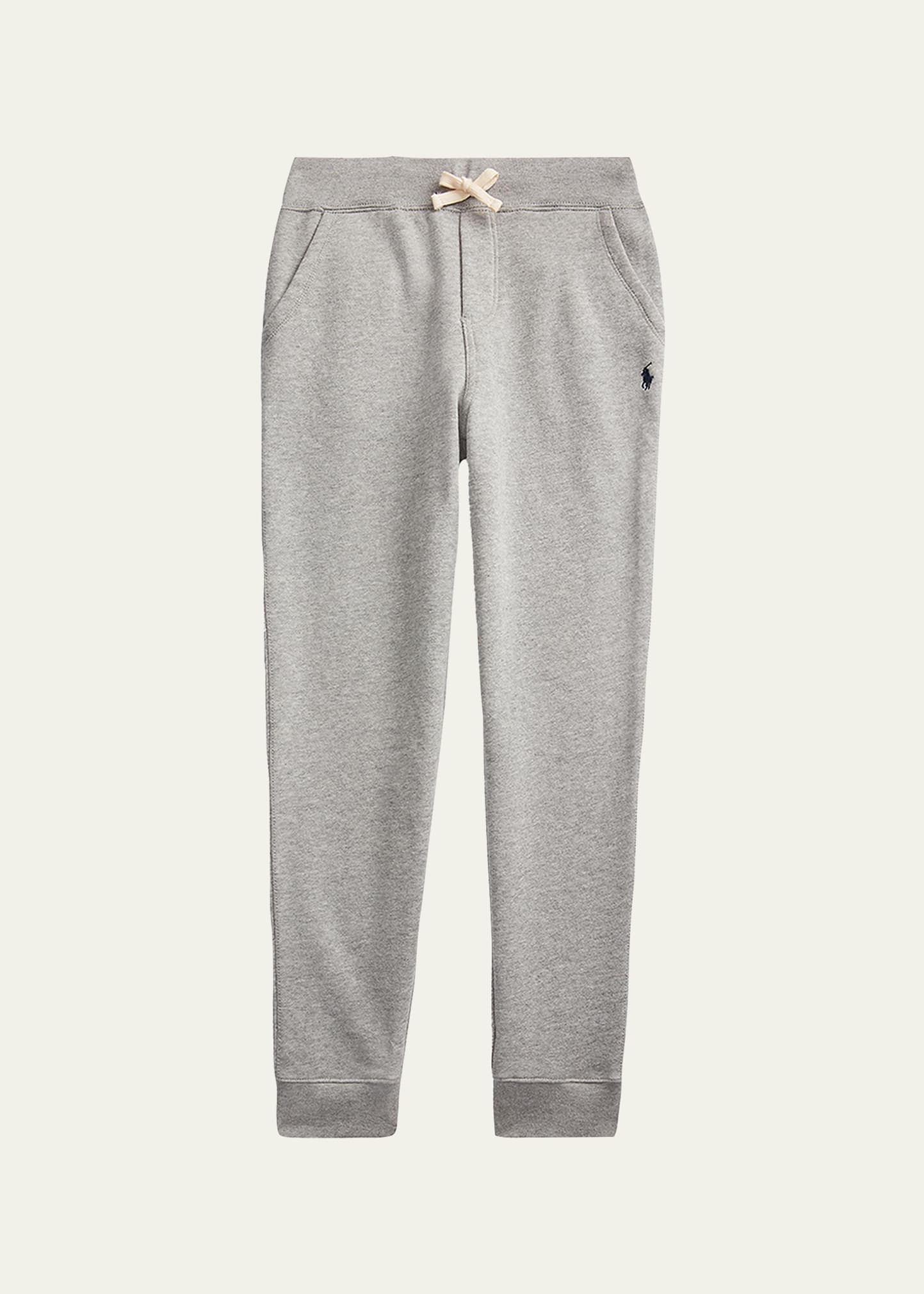 Ralph Lauren Kids' Boy's Fleece Jogger Pants In Gray