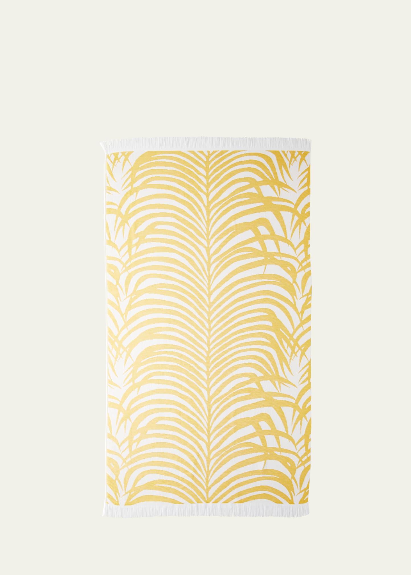 Matouk Schumacher Zebra Palm Beach Towel In Multi