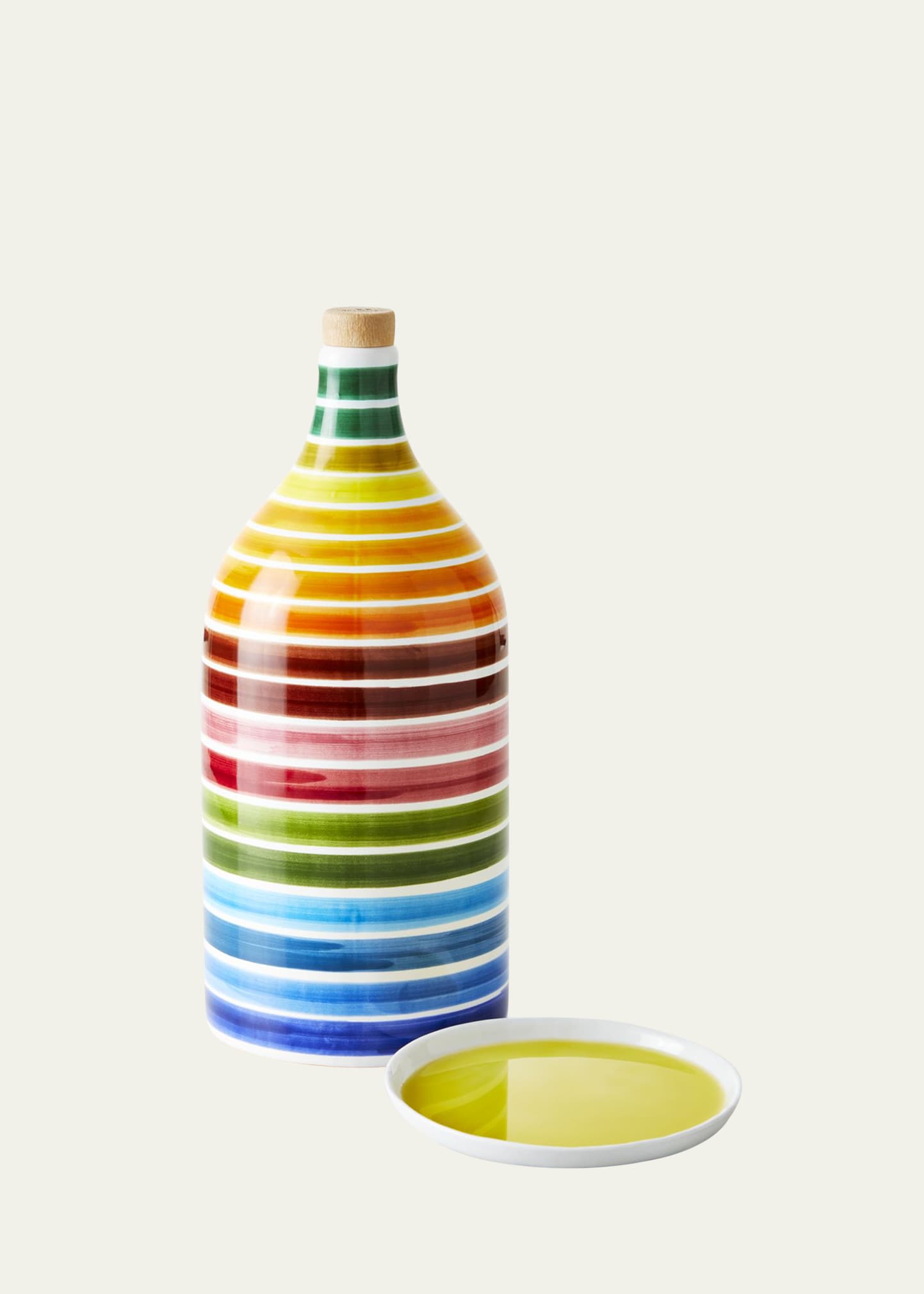 Intense Fruity Olive Oil in Rainbow Ceramic Jar with Case
