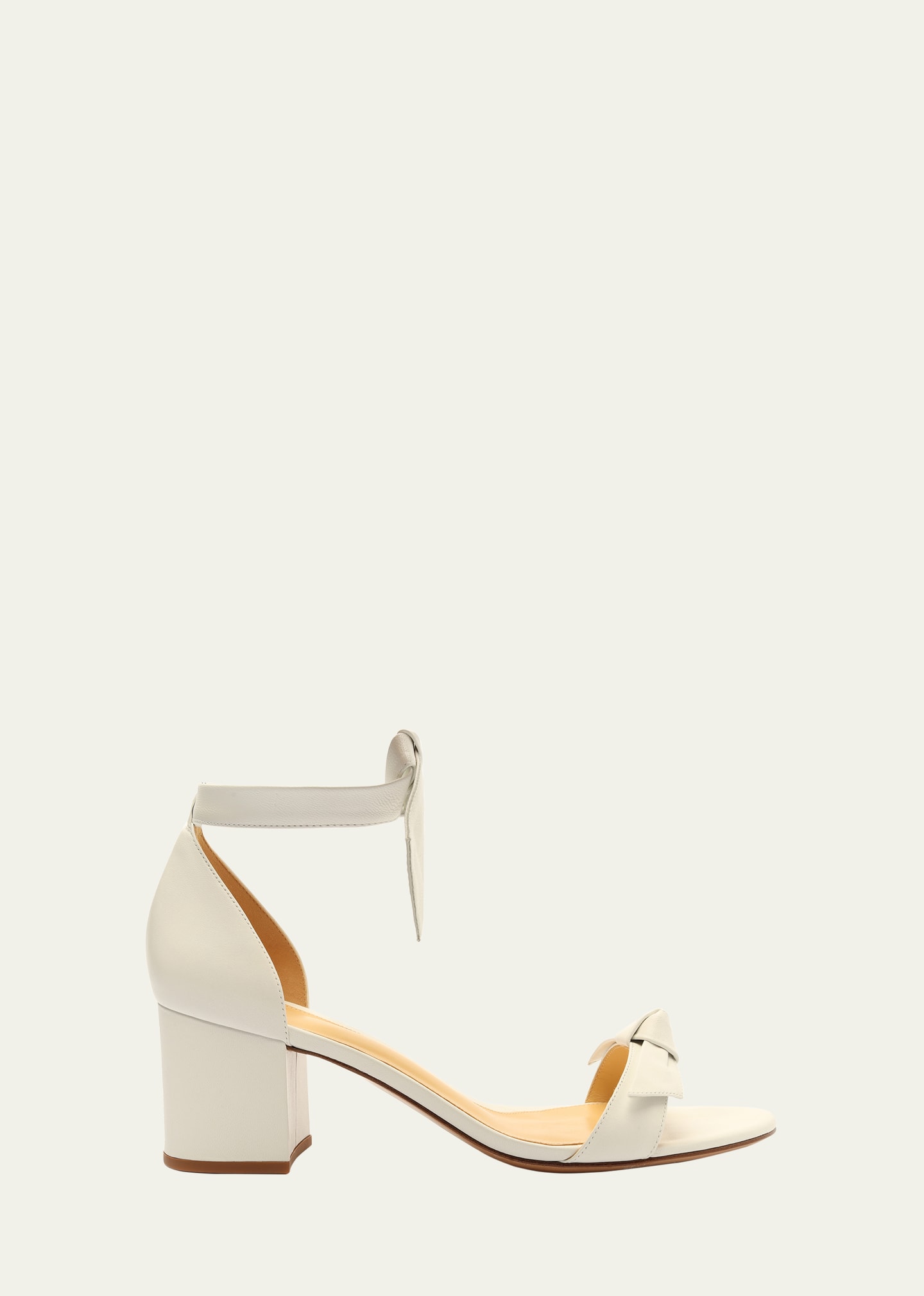 Alexandre Birman Clarita Leather 60mm City Sandals In White