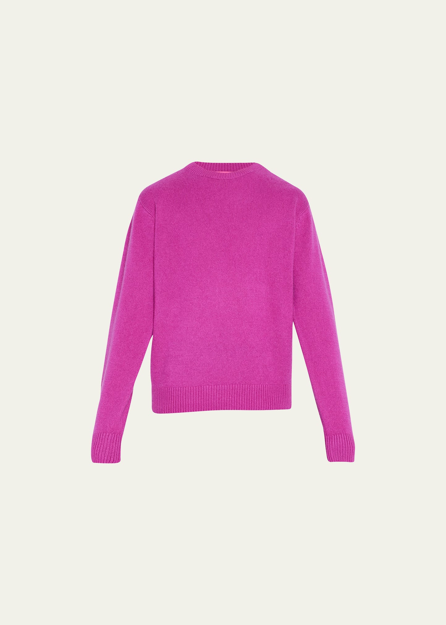 The Elder Statesman Men's Heavyweight Cashmere Sweater In Amaranth