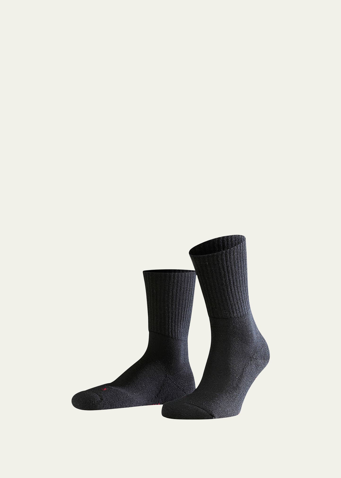 Falke Men's Walkie Light Sport Spirit Wool-blend Socks In Black
