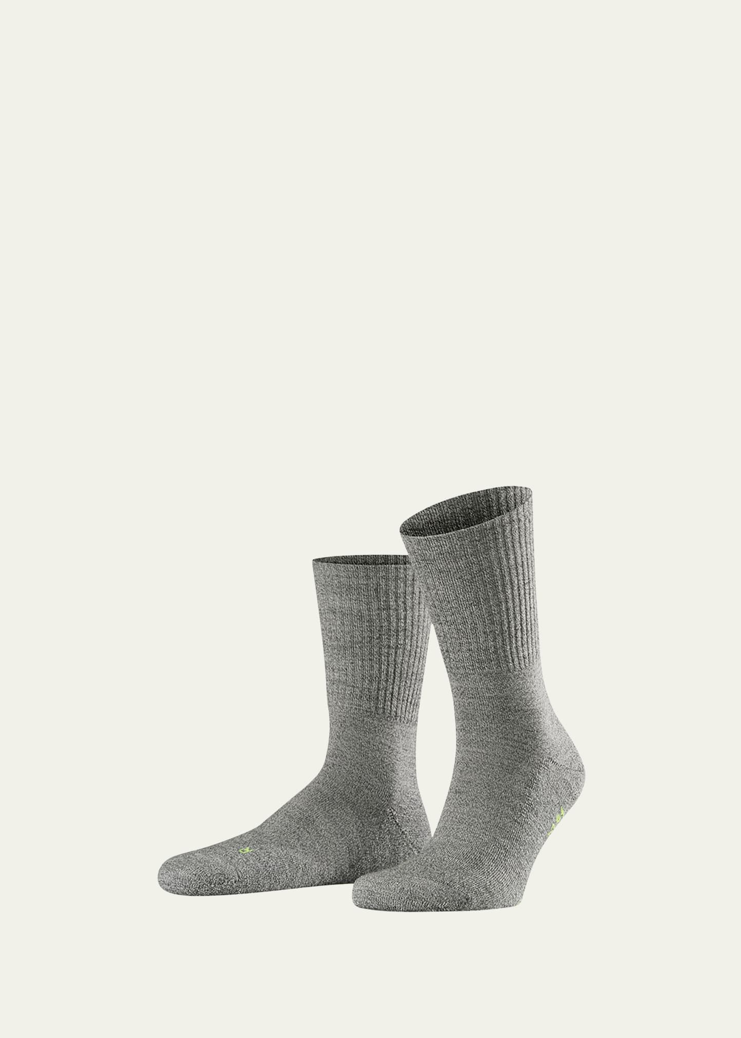 Falke Men's Walkie Light Sport Spirit Wool-blend Socks In Smog