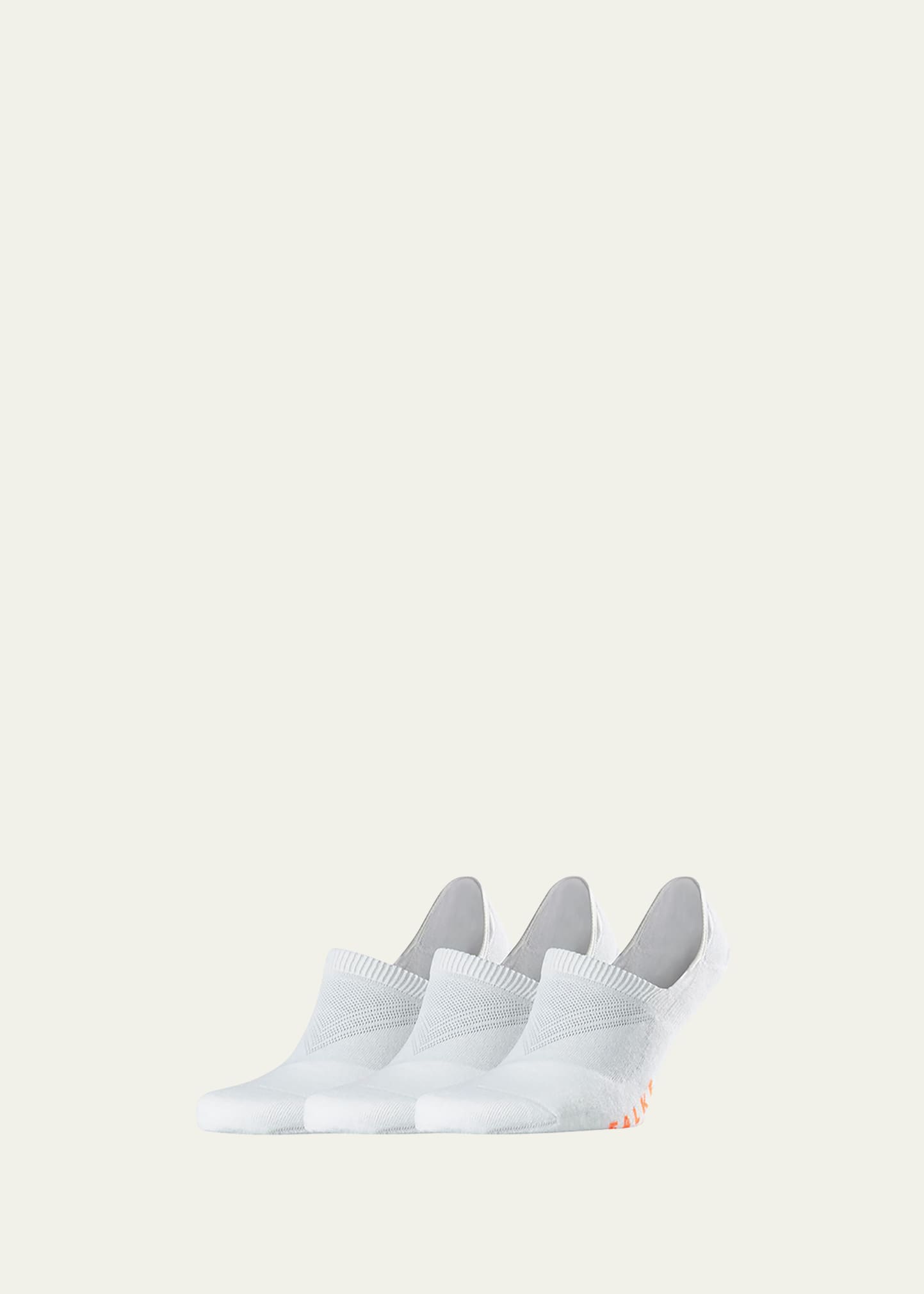 Shop Falke Men's 3-pack Cool Kick Invisible Socks In White