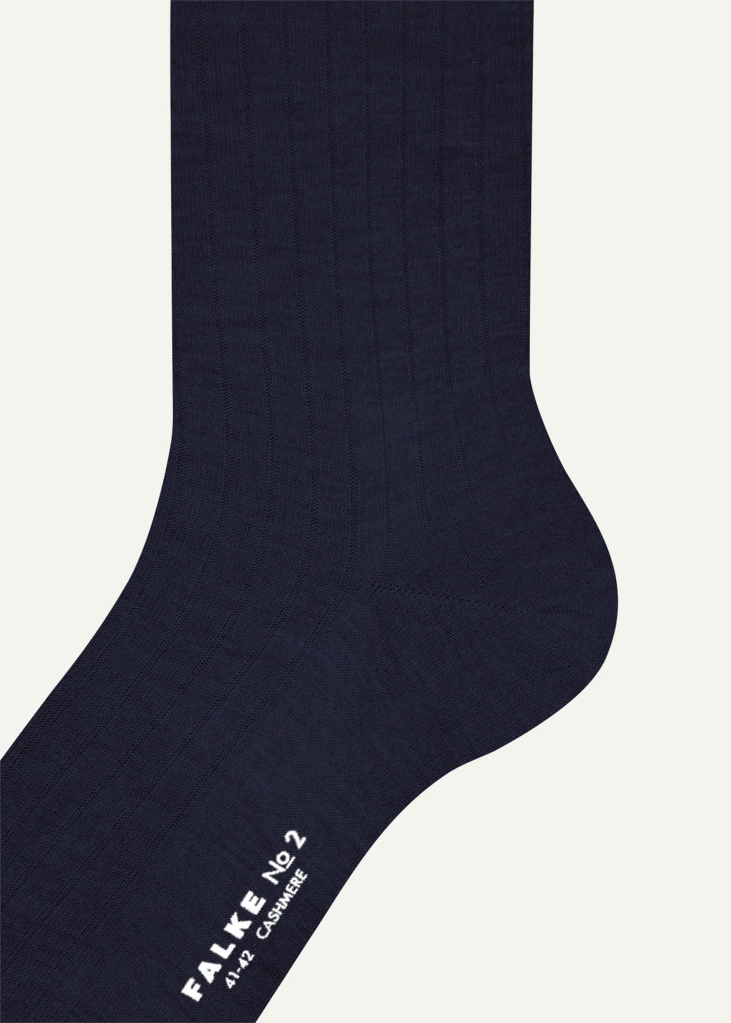 Shop Falke Men's No. 2 Cashmere Mid-calf Socks In Dark Navy