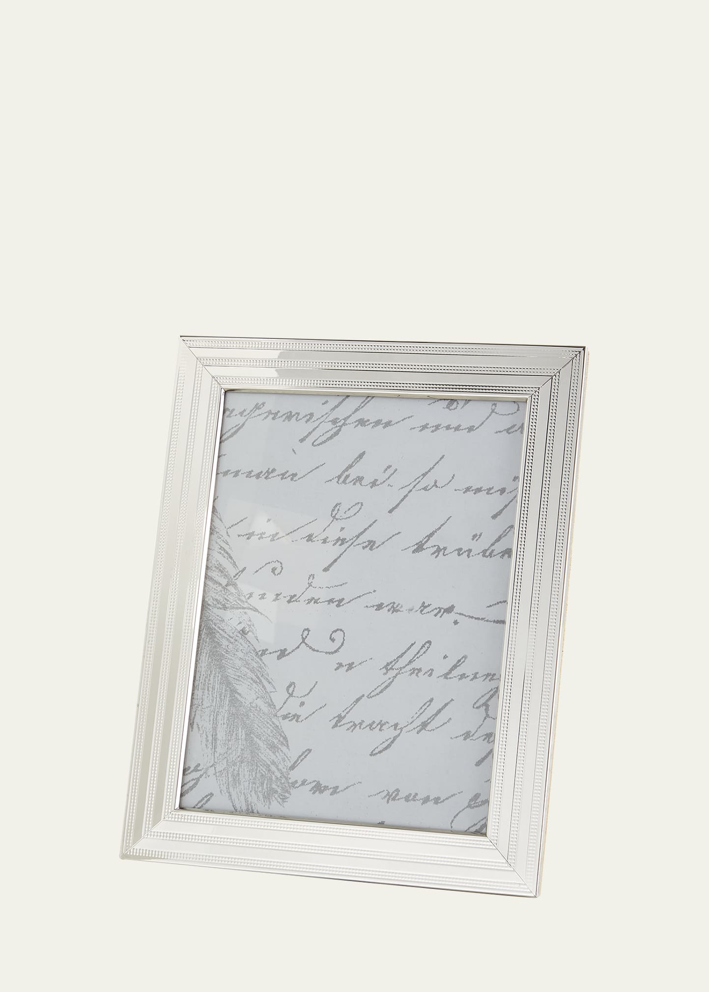 Monica Rich Kosann 8x10 Sterling Silver Dotted Pinstripe Frame In Multi