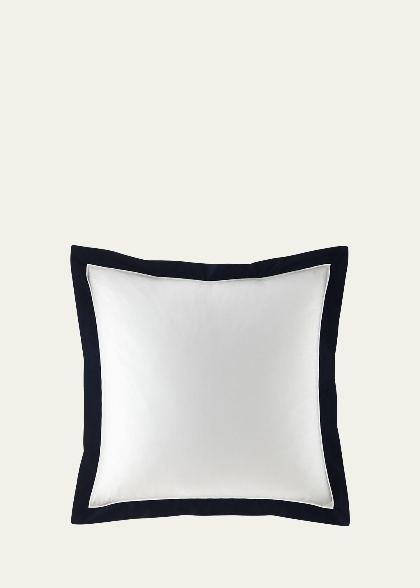 Polo Ralph Lauren Organic Sateen Border European Sham In Platinum