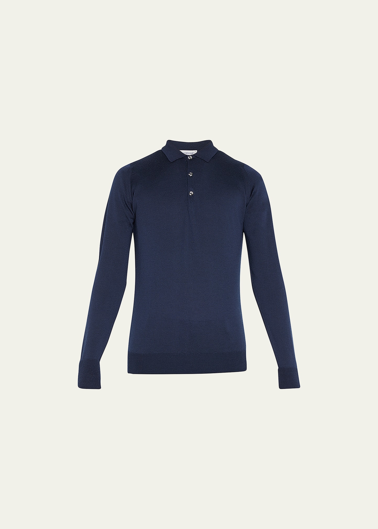 John Smedley Men's Polo Shirt In Midnight