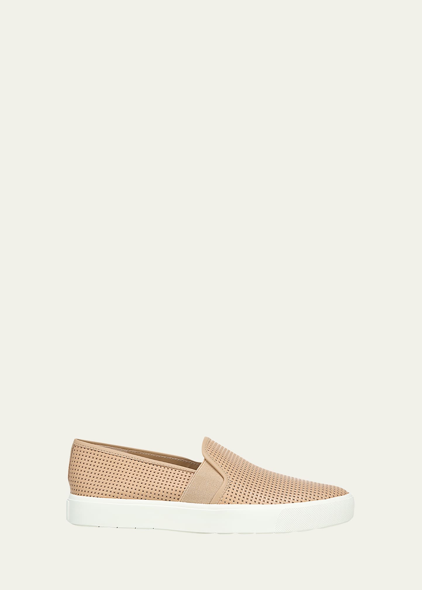 Vince Blair Perforated Leather Slip-On Sneakers