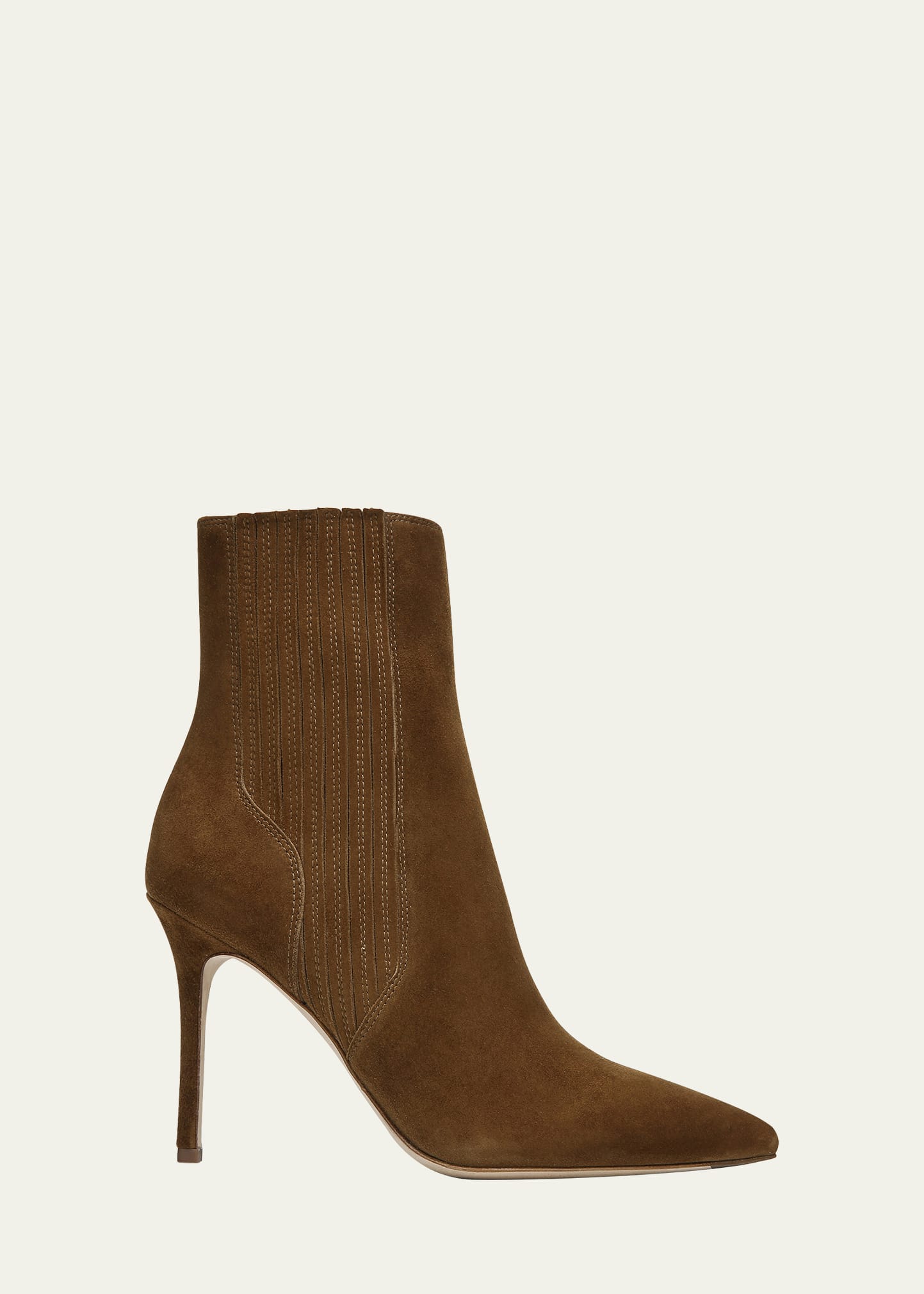 Lisa Suede Stiletto Ankle Booties
