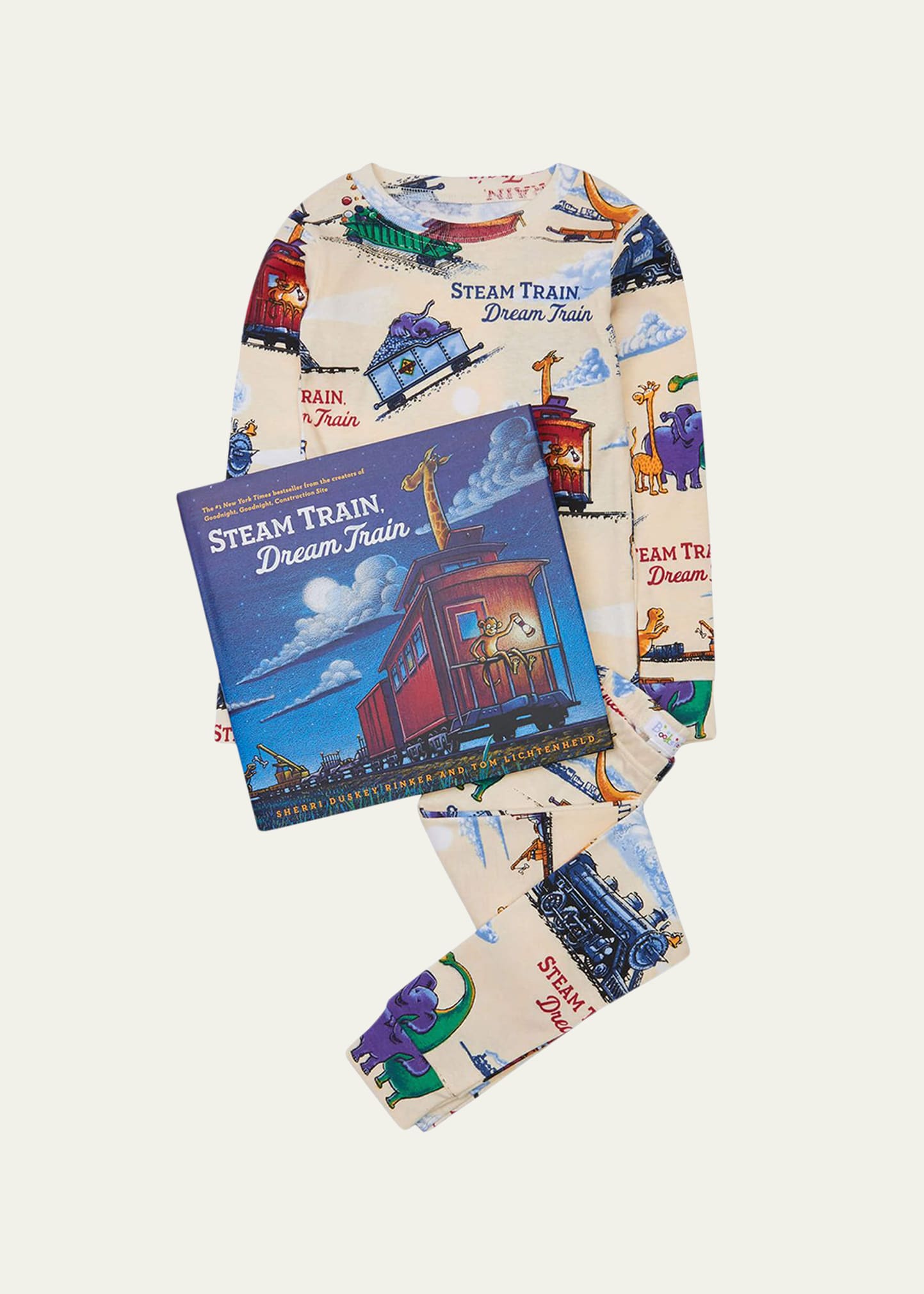 Books To Bed Boy's Stream Train Dream Train Pajama Gift Set, Size 2-7