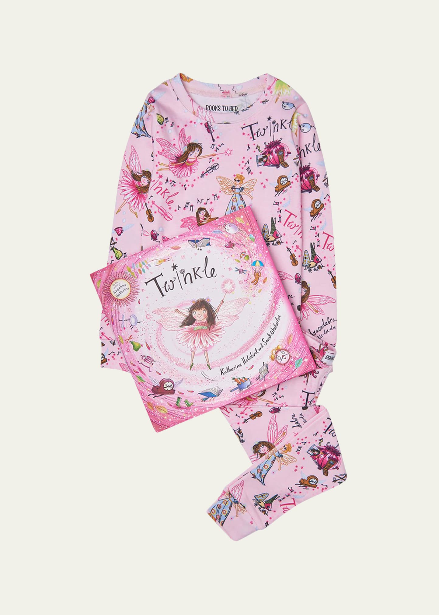 Books To Bed Kid's Twinkle 2-Piece Pajama & Book Gift Set, Size 2-7