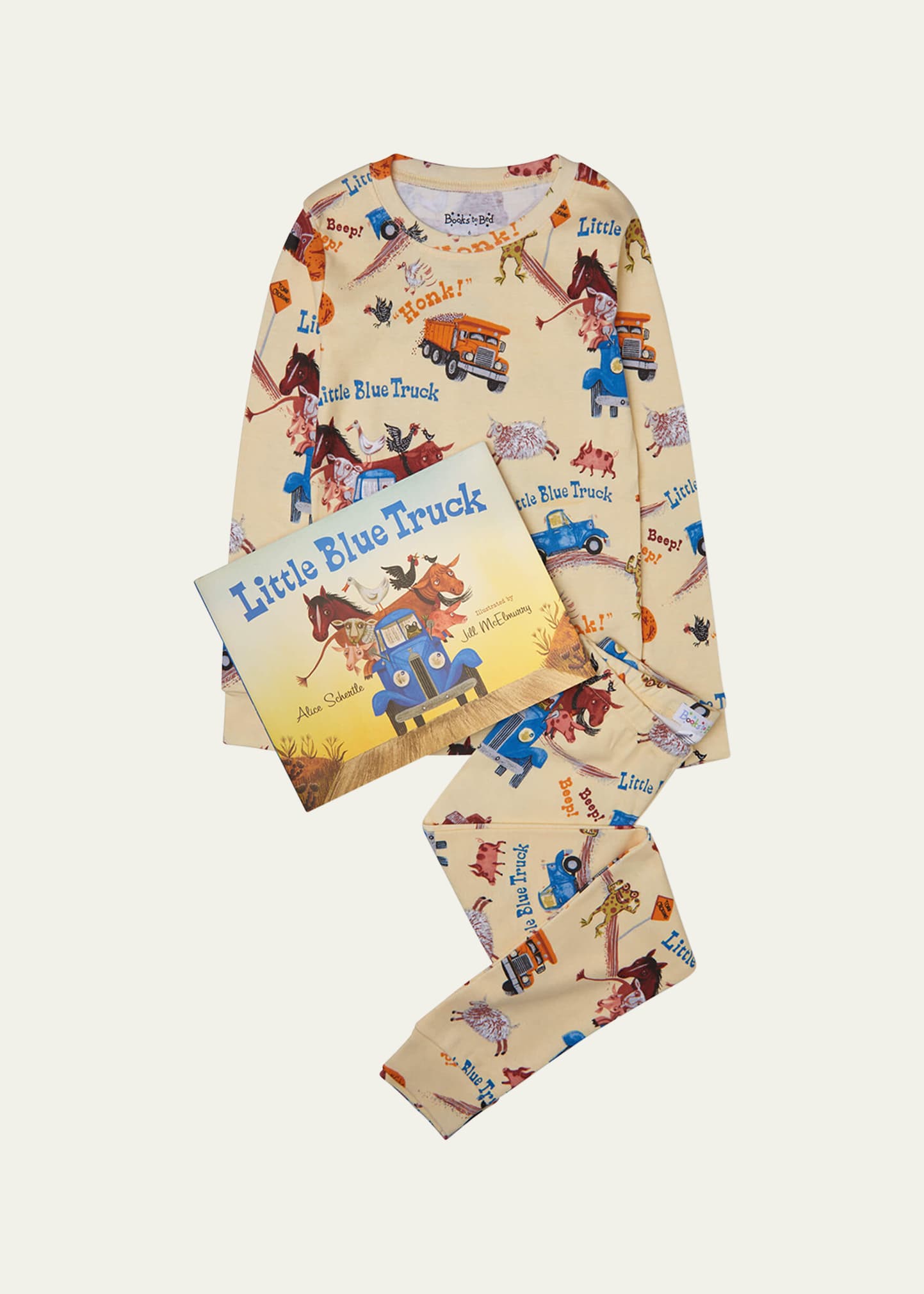 Books To Bed Little Blue Truck Printed Pajama Gift Set, Size 2-7