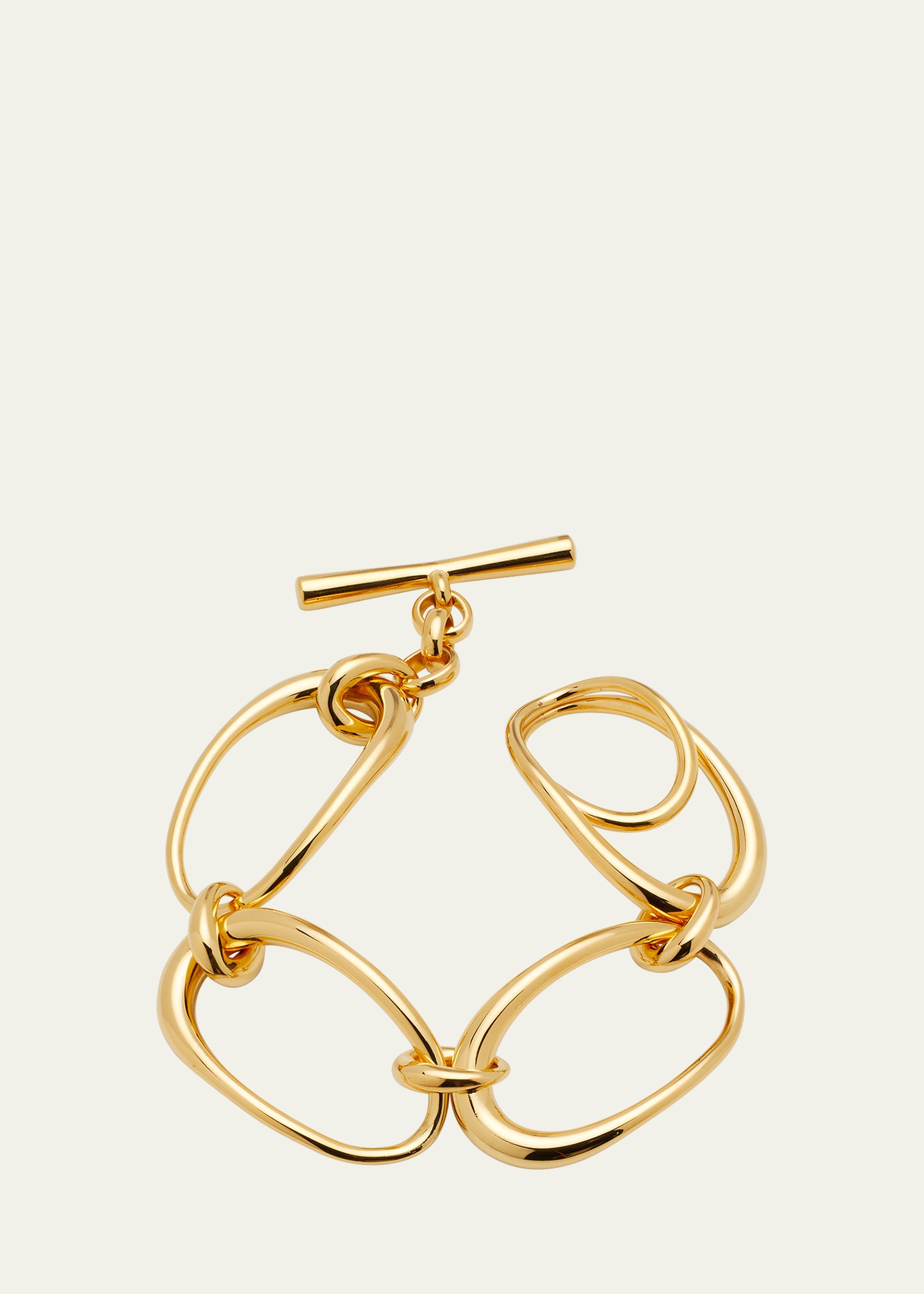 Charlotte Chesnais Gold Vermeil Turtle Chain Bracelet In Yellow