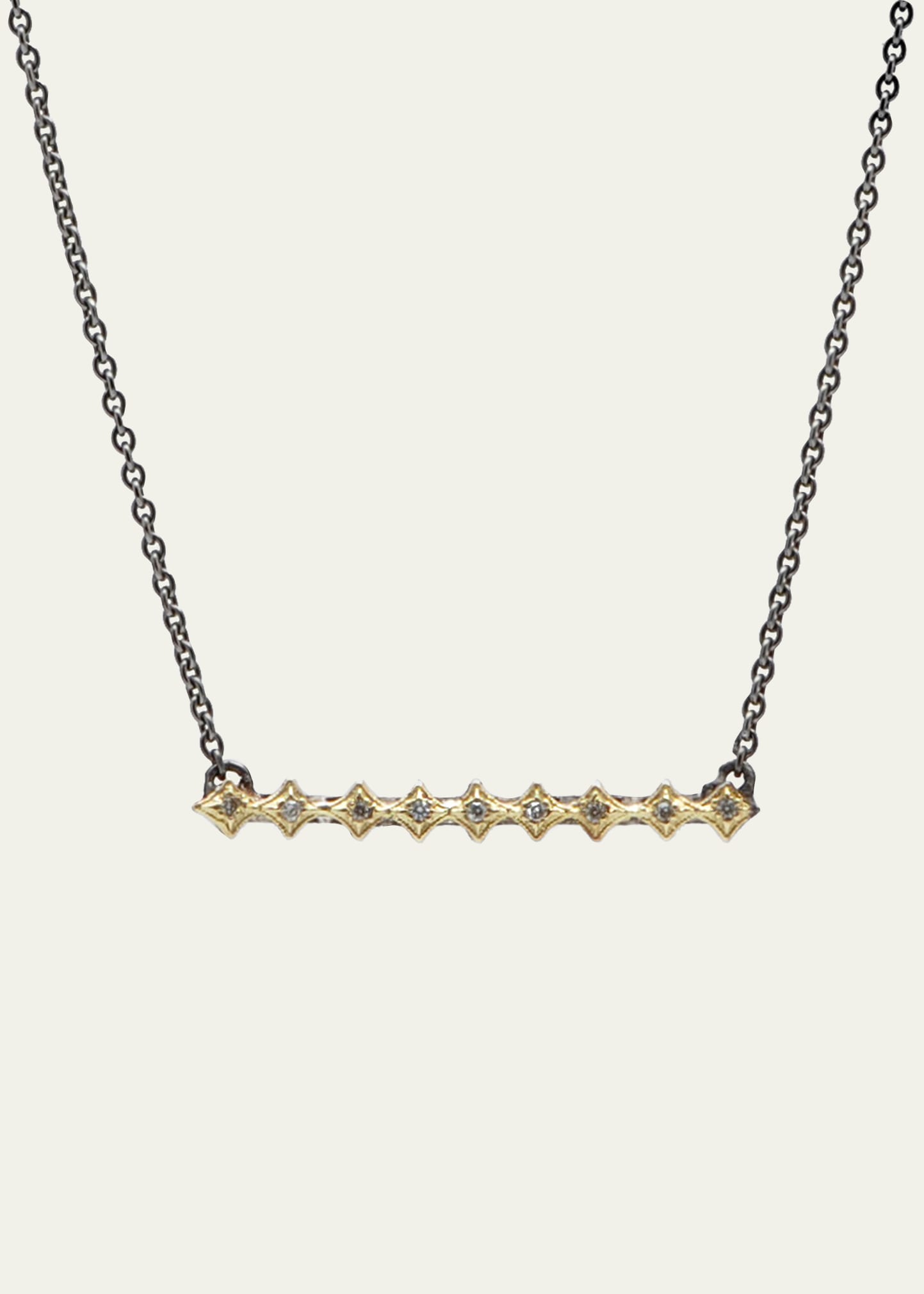 Armenta Old World Diamond Crivelli Bar Necklace
