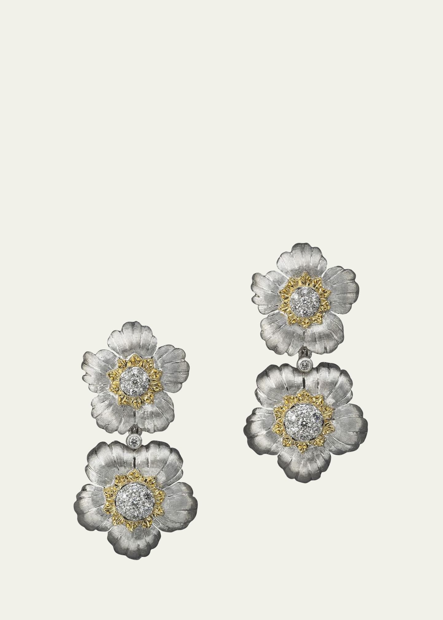Buccellati Daphne Pendant Earrings in Two-Tone