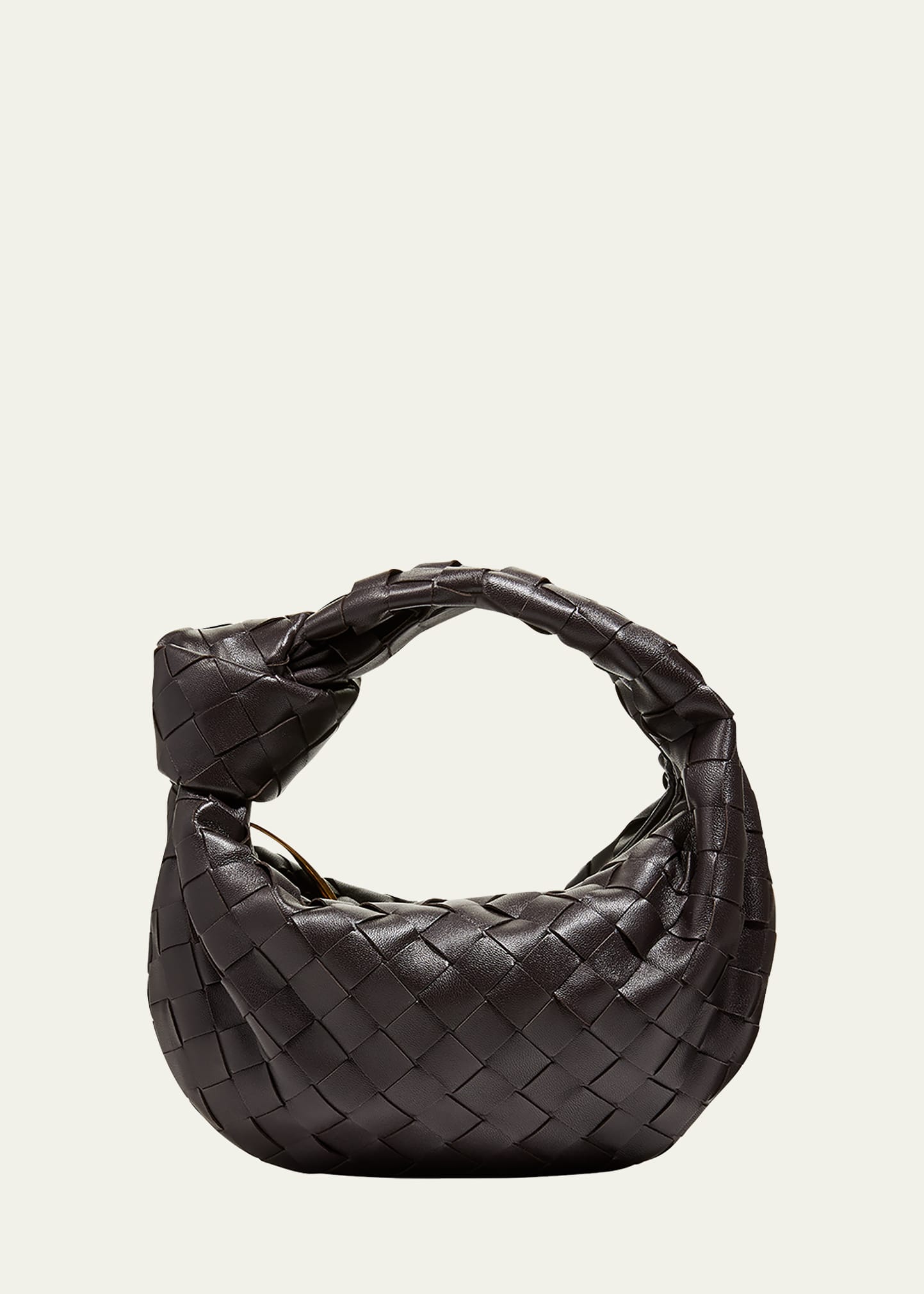 Bottega Veneta Jodie Mini Intrecciato Knot Hobo Bag In Potion