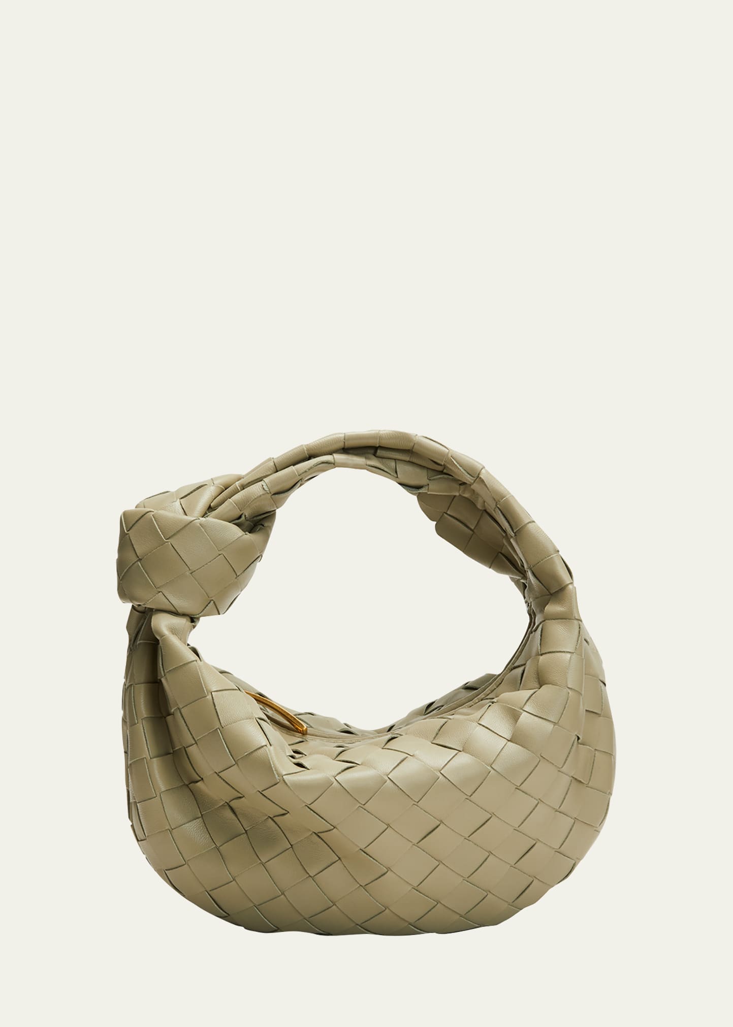 Bottega Veneta Jodie Mini Intrecciato Knot Hobo Bag